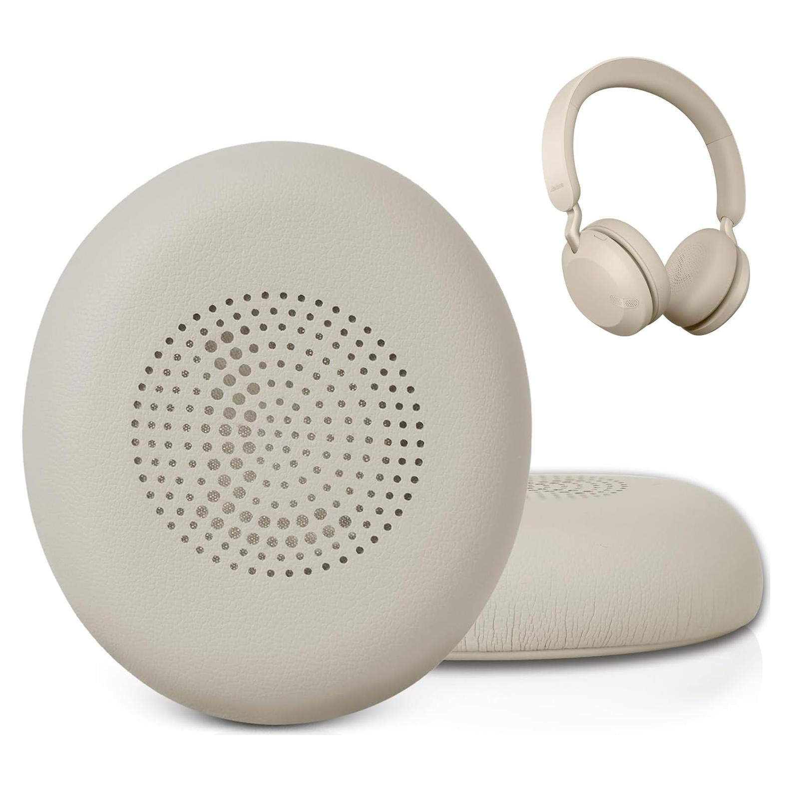 Almohadillas de repuesto Gvoears para Jabra Elite 45h - Cuero y espuma viscoelástica