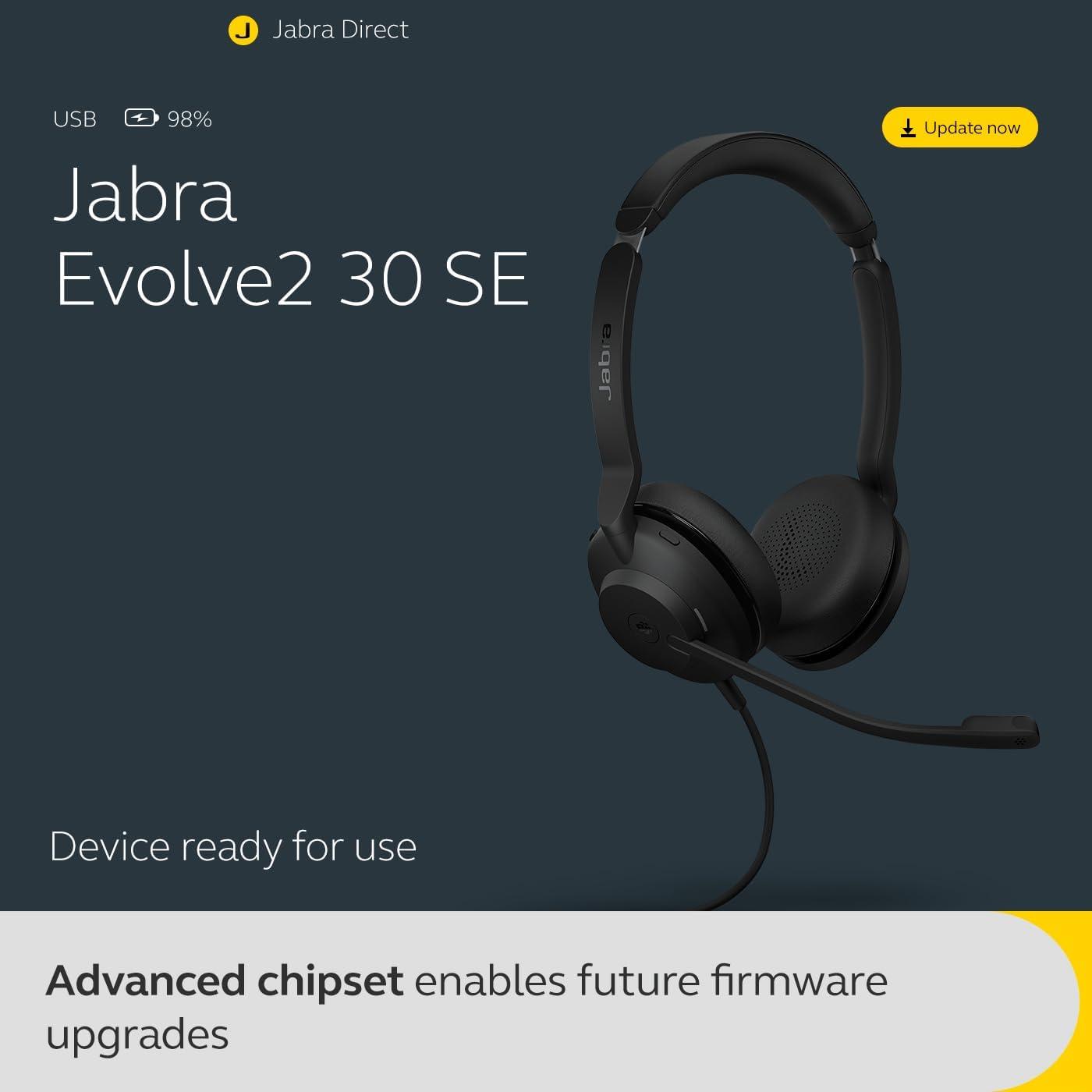 Auriculares Jabra Evolve2 30 SE USB-A Estéreo con Micrófono