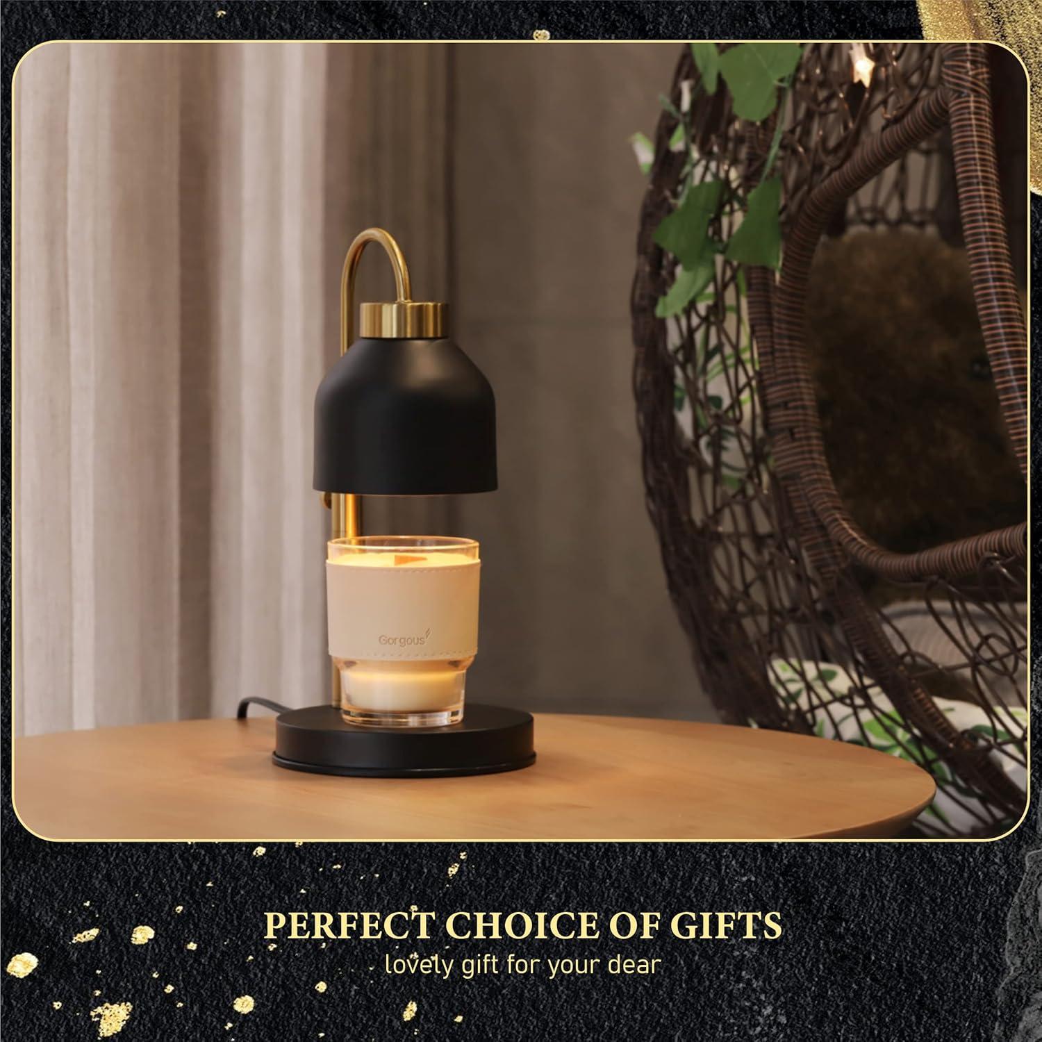 Lámpara Calentadora de Velas AIKUT, 2 Bombillas, Regulable, Negro