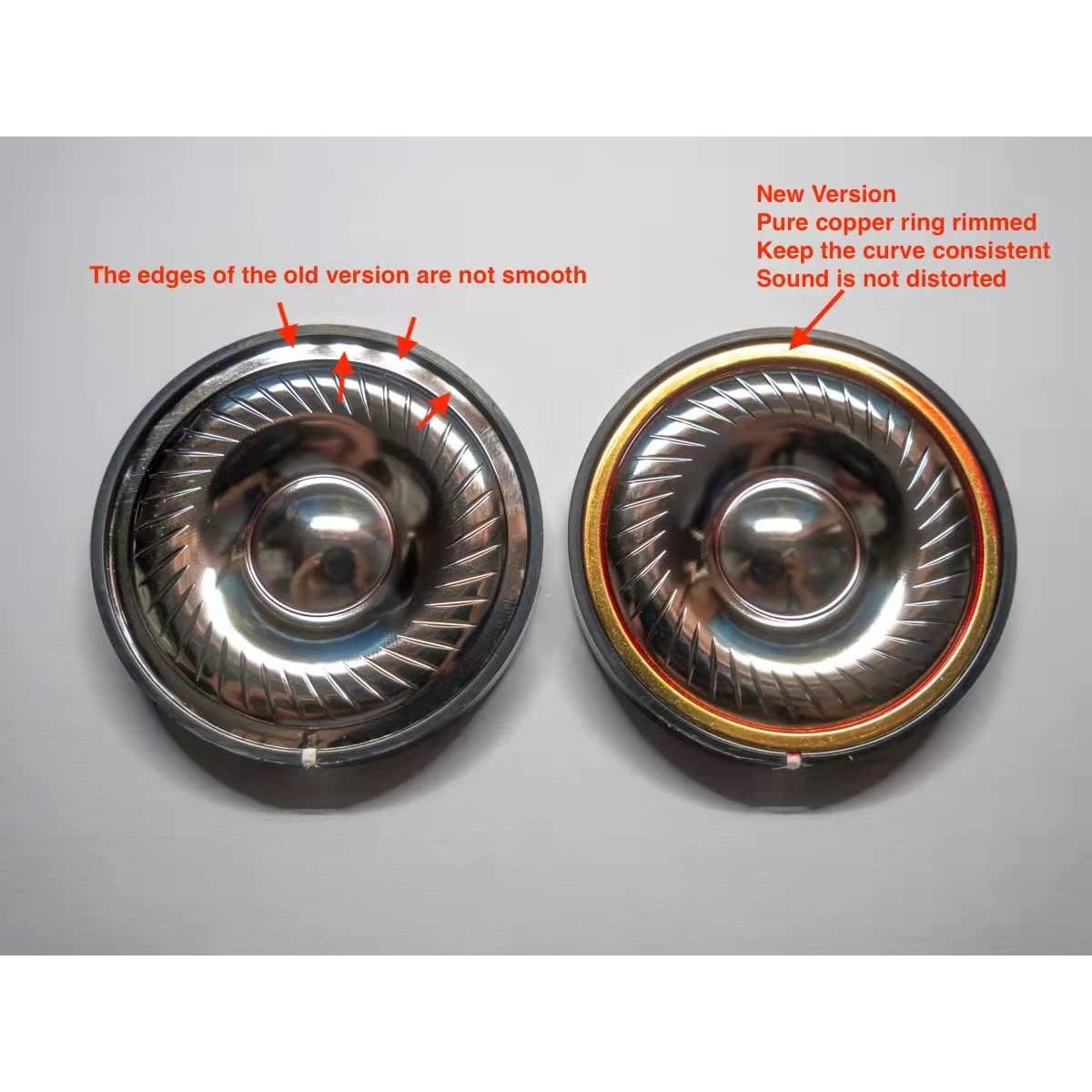 Controlador de altavoz de auriculares Voarmaks 50mm 32 Ohm