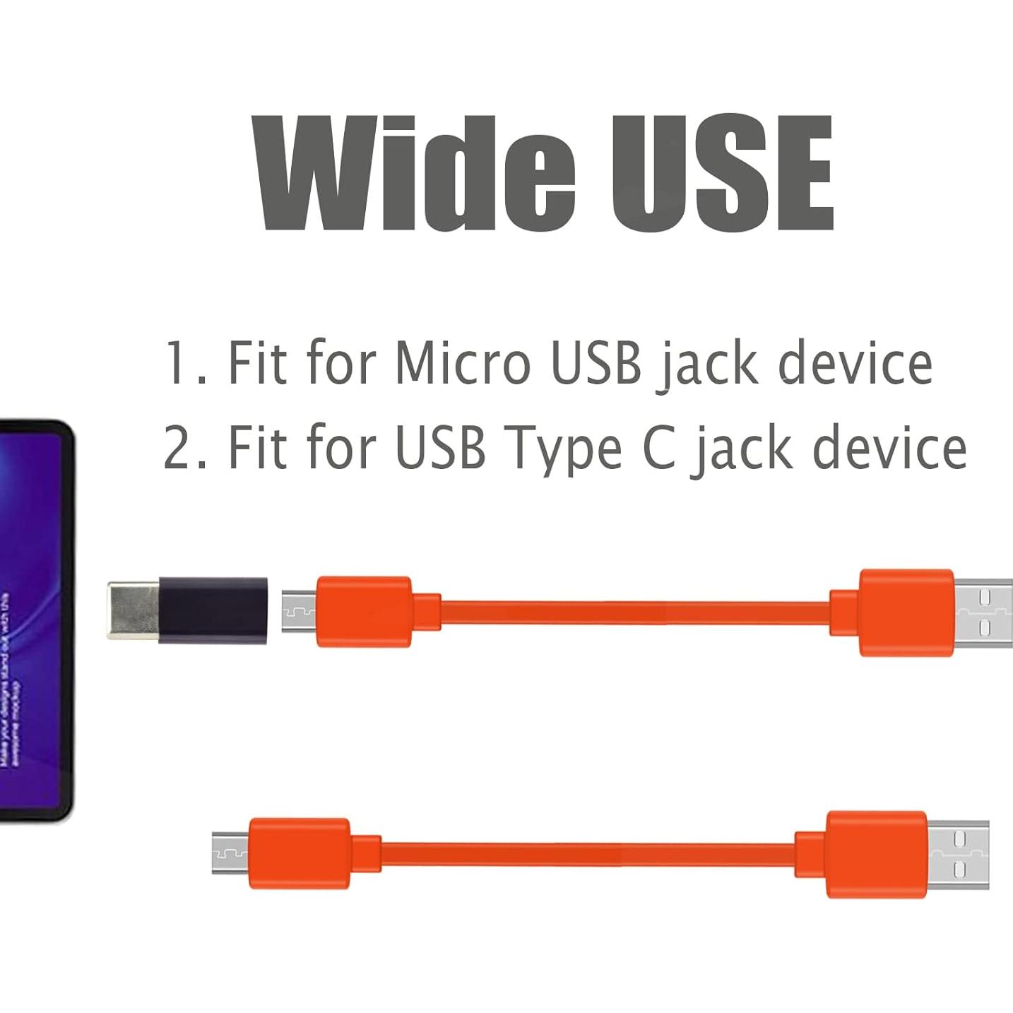 Cable de carga Micro USB Mekoko 0.18m para auriculares Bose y Beats