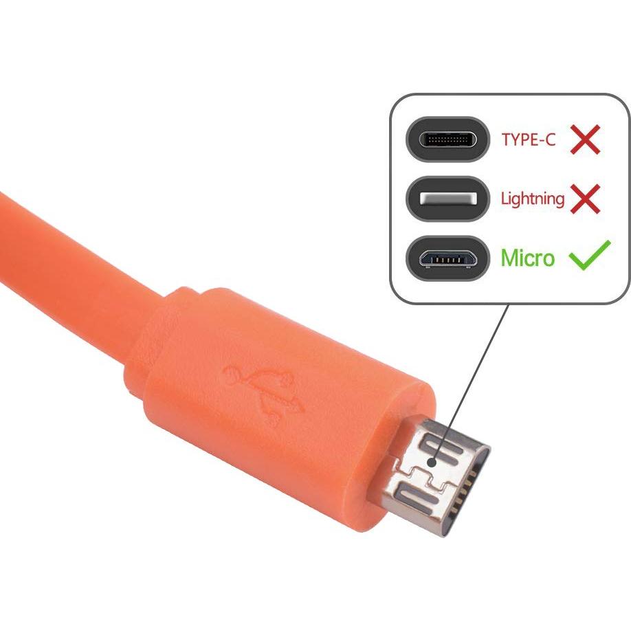 Cable de carga Micro USB Mekoko 0.18m para auriculares Bose y Beats