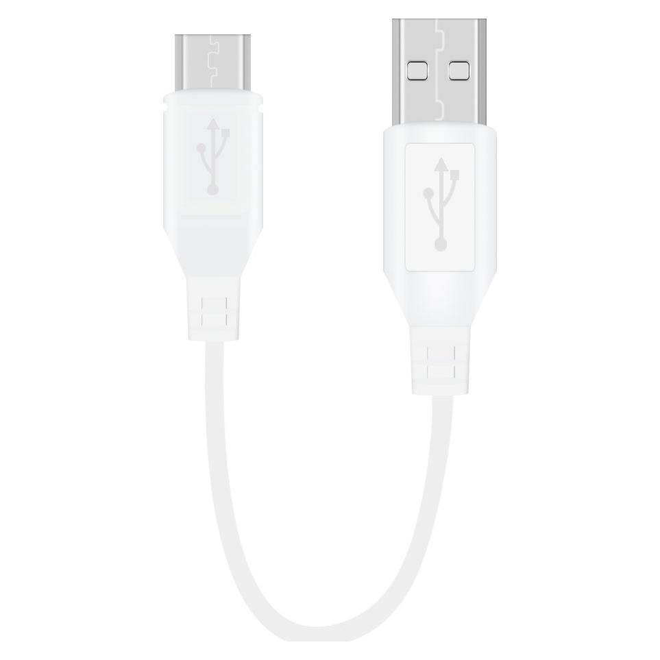 Cable de Carga USB a Micro USB Saipomor 20CM Blanco