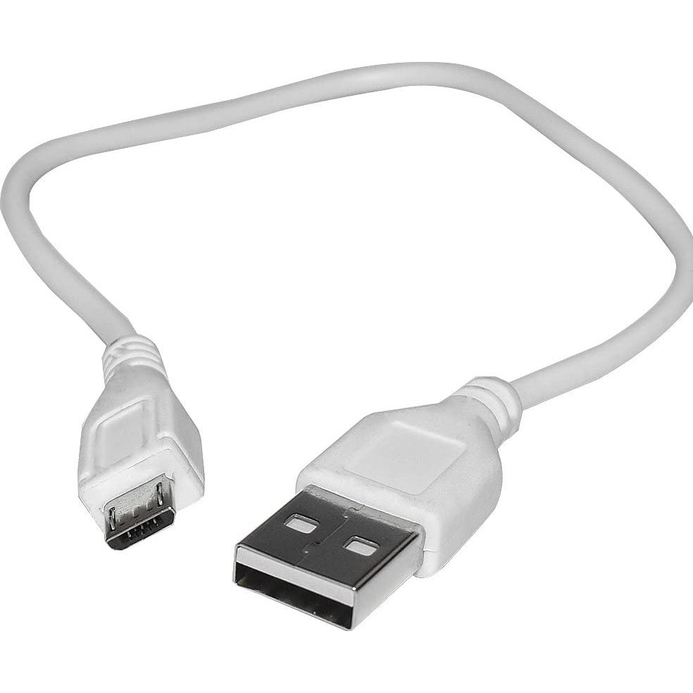 Cable de Carga USB a Micro USB Saipomor 20CM Blanco