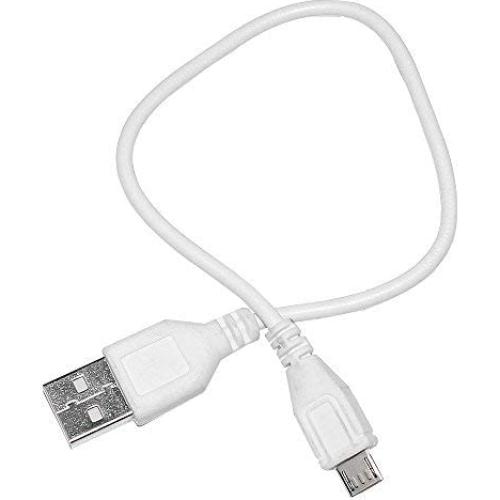 Cable de Carga USB a Micro USB Saipomor 20CM Blanco