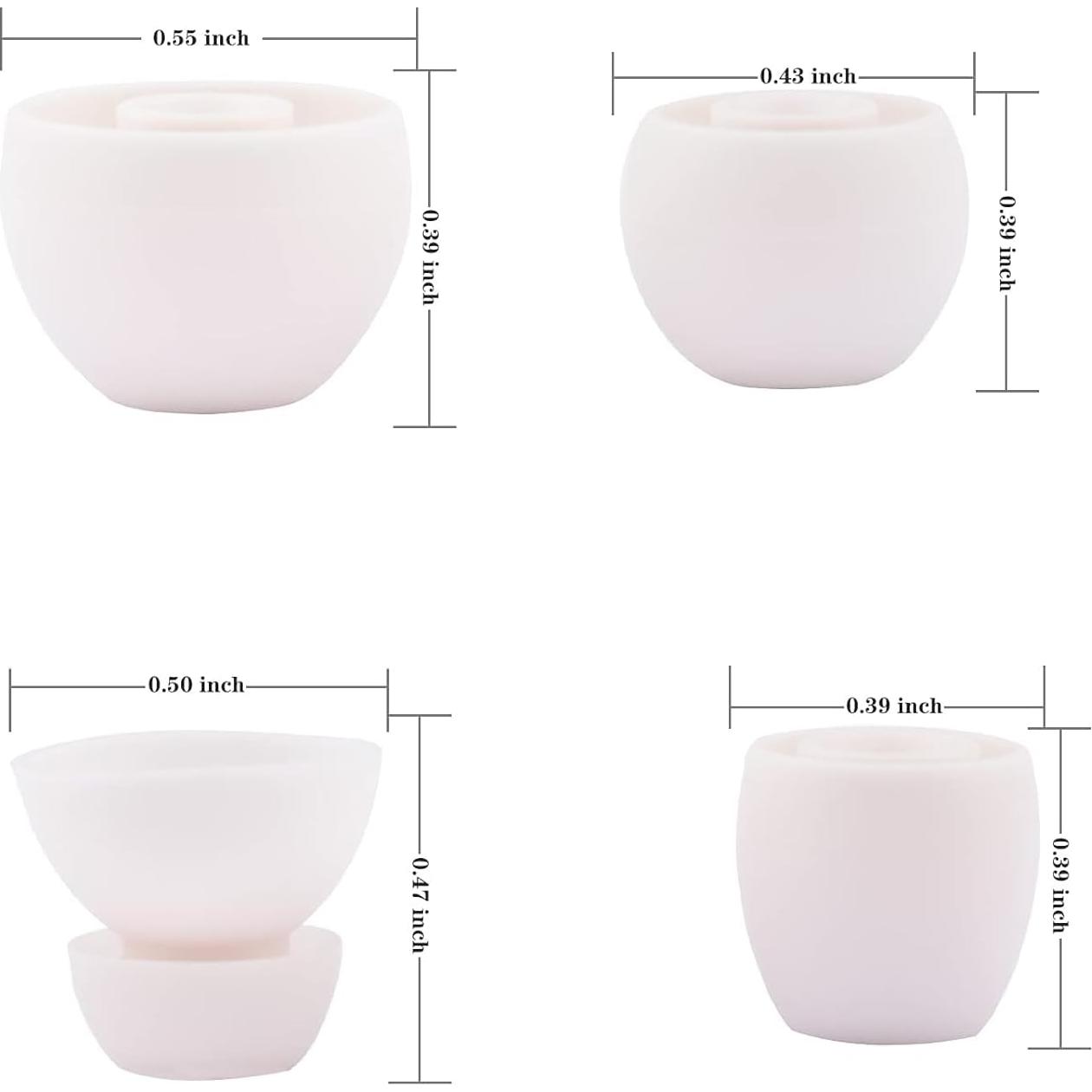 Juego de Puntas de Silicona Toeasor para Auriculares Beats - 4 Pares