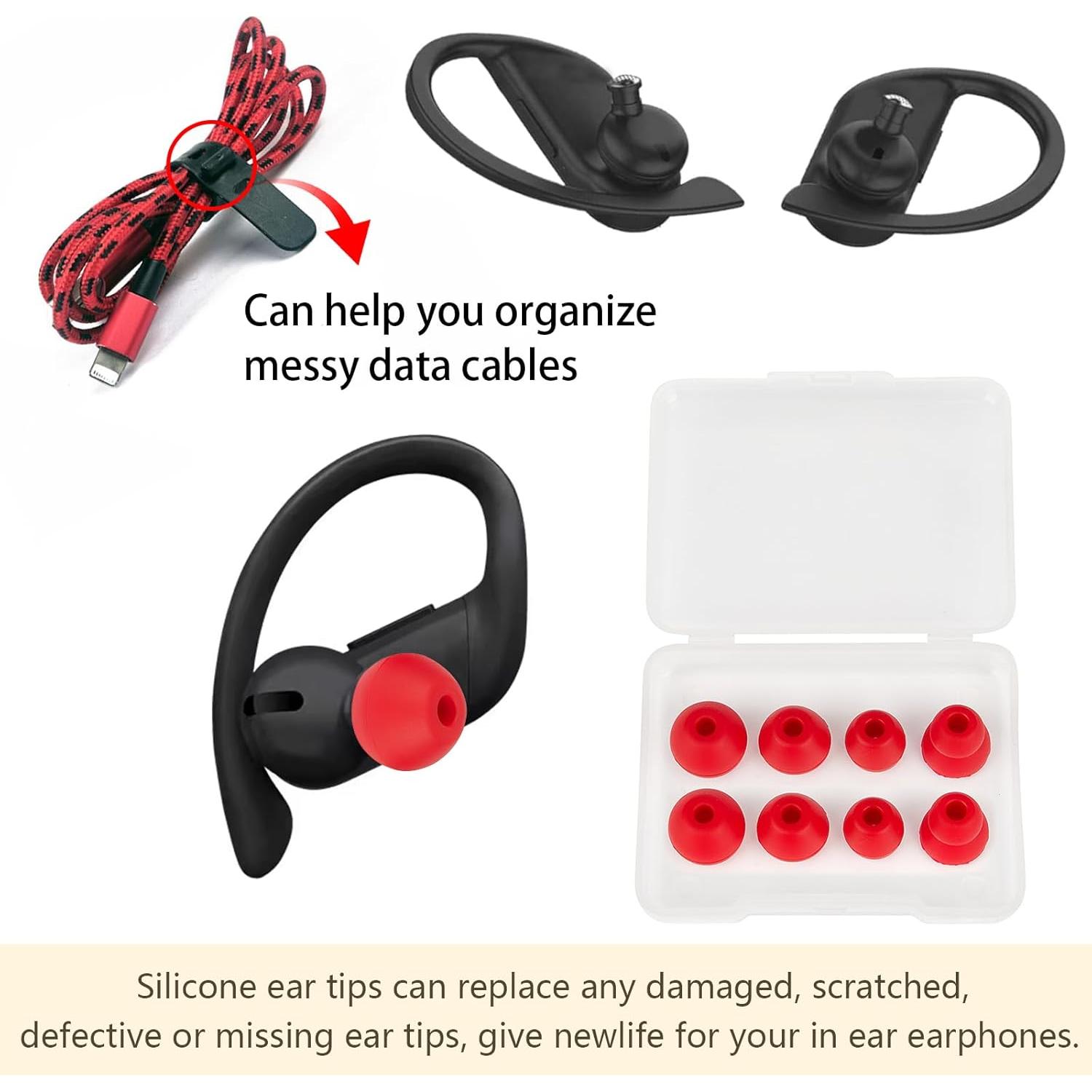 Puntas de Silicona para Auriculares Powerbeats Pro - 4 Pares