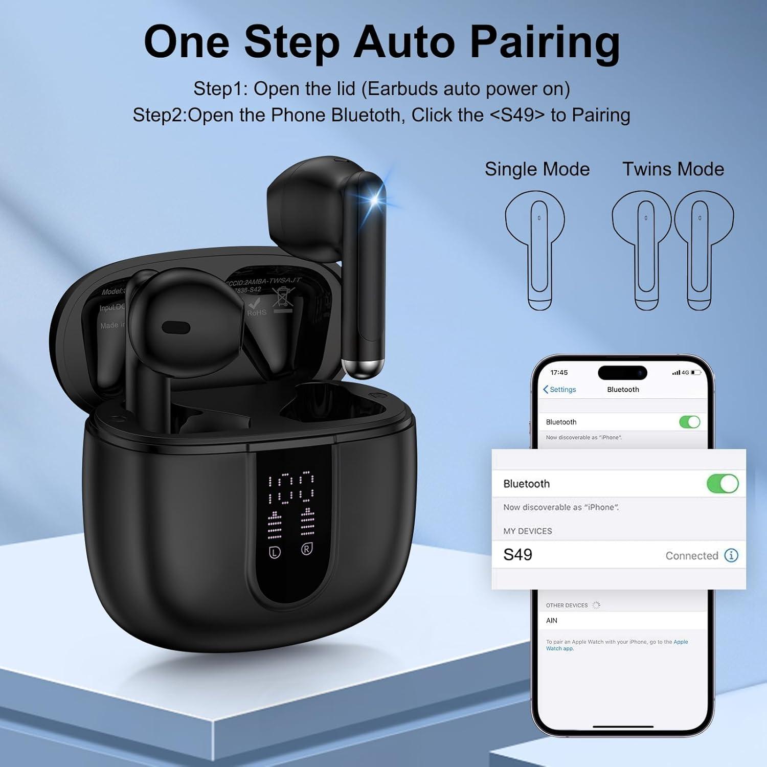 Auriculares Inalámbricos Bluetooth Samsung S25 Ultra 60H IP7