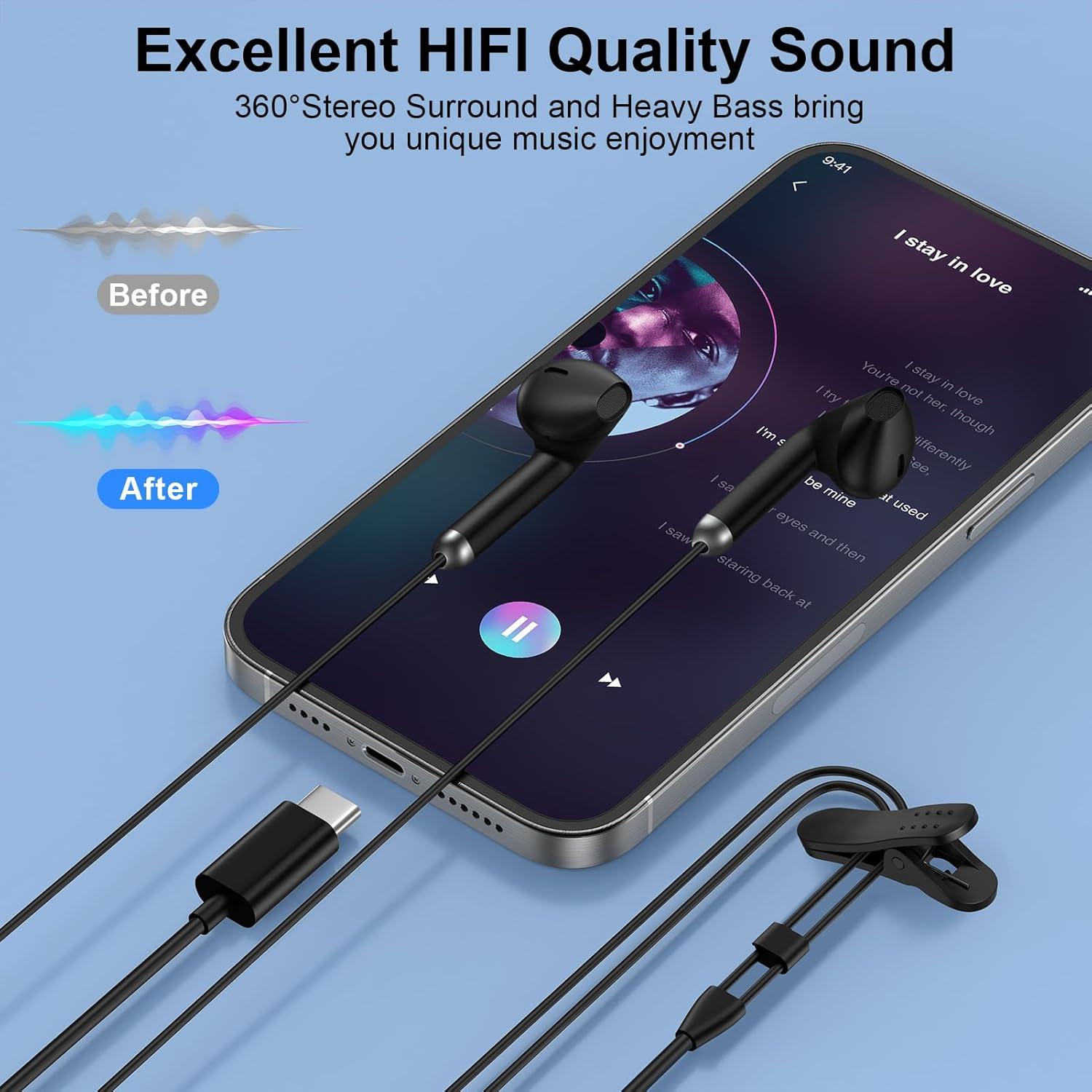 Auriculares Intrauditivos USB C Samsung J-ES con Micrófono