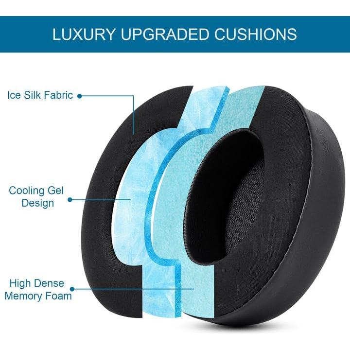 Almohadillas de Repuesto GEVO para Auriculares Beats Studio 2/3 Gel Negro