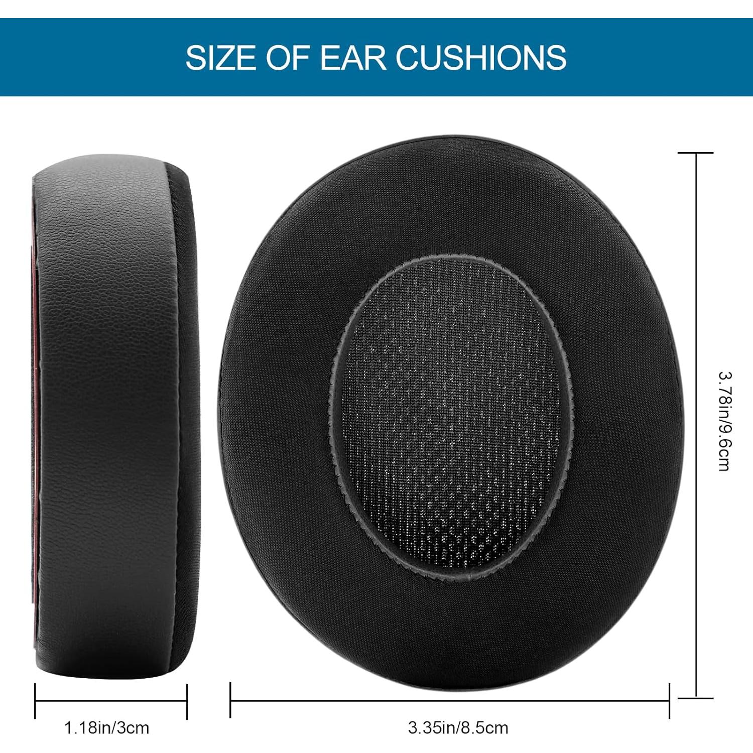 Almohadillas de Repuesto GEVO para Auriculares Beats Studio 2/3 Gel Negro