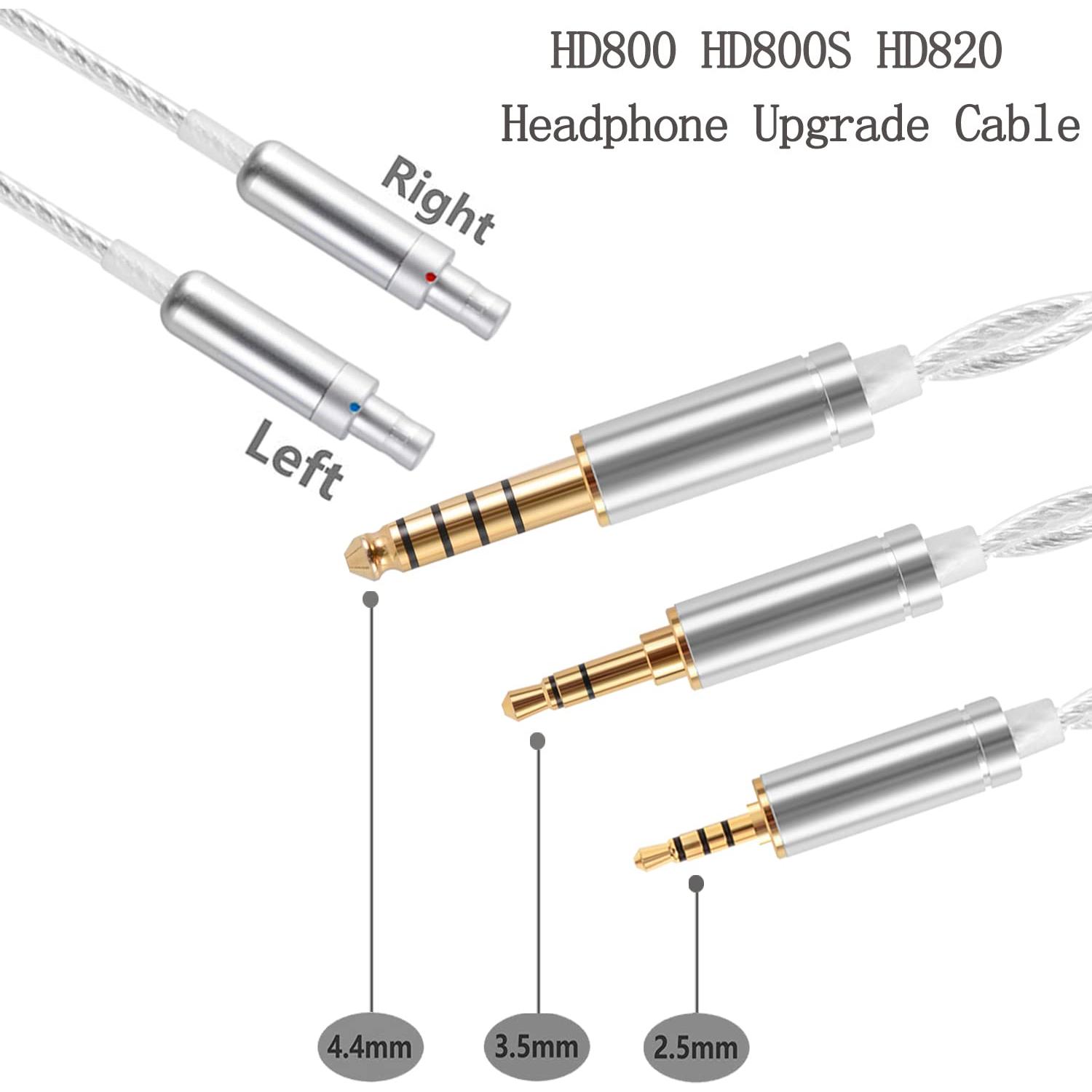 Cable de audio reemplazo FAAEAL 1.5m 4.4mm para Sennheiser