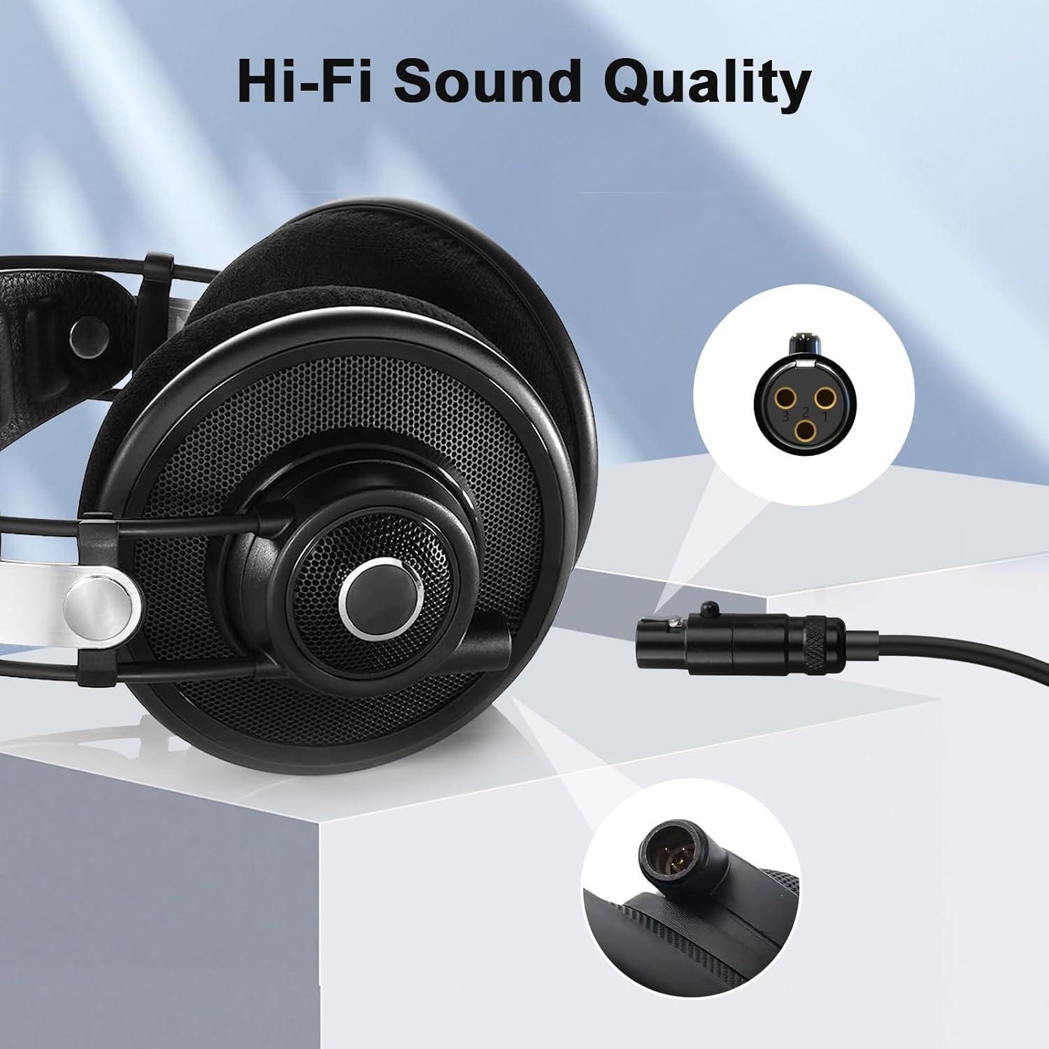 Cable de audio Toxaoii 1.4m-4.1m para Beyerdynamic y AKG