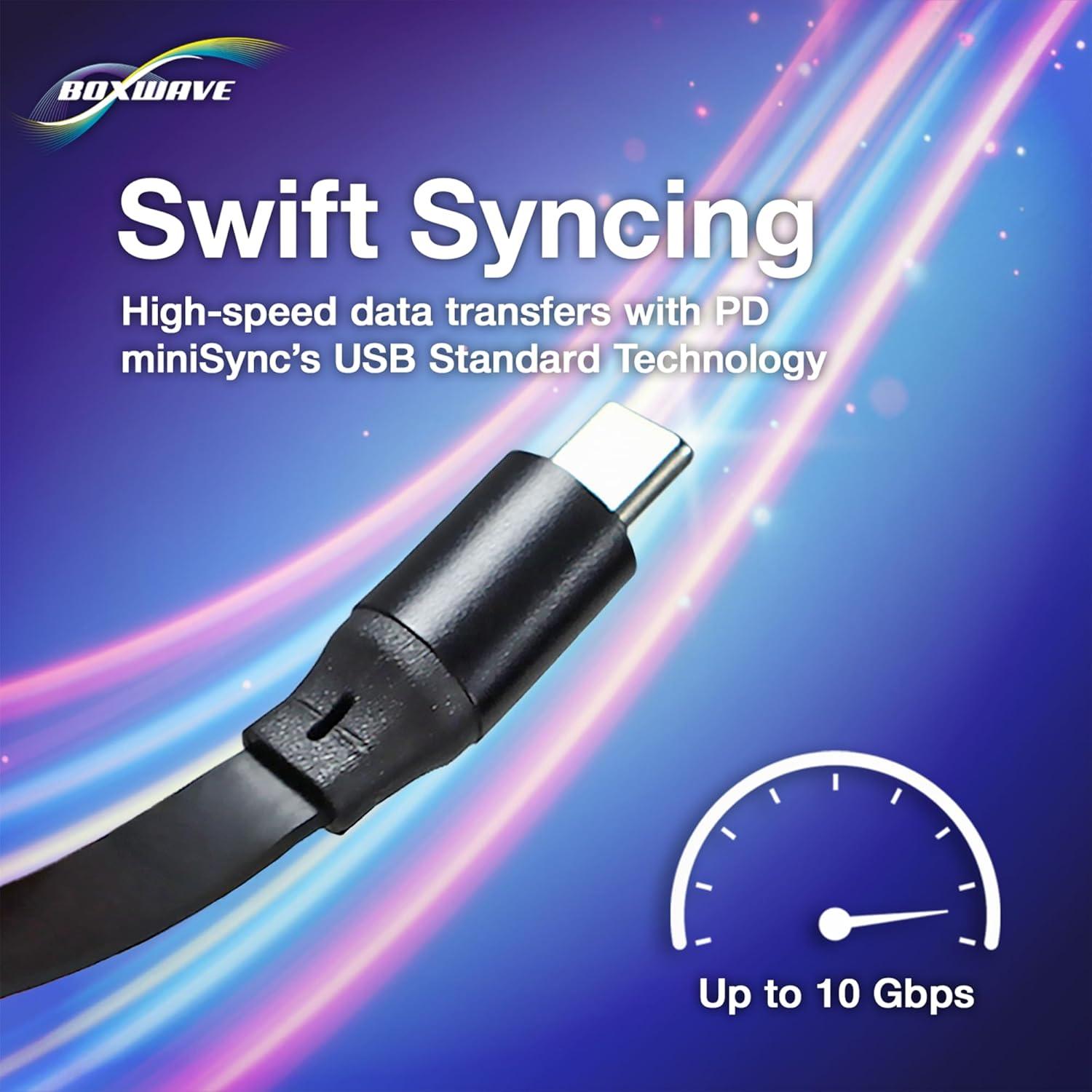 Cable Retráctil BoxWave USB Tipo-C 240W Compatible Edifier TWS1