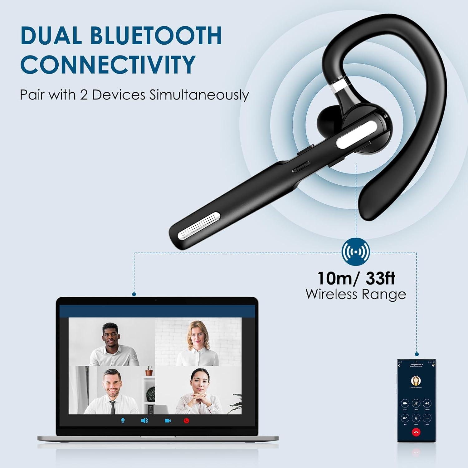 Auricular Bluetooth ICOMTOFIT G3 Inalámbrico Manos Libres Negro