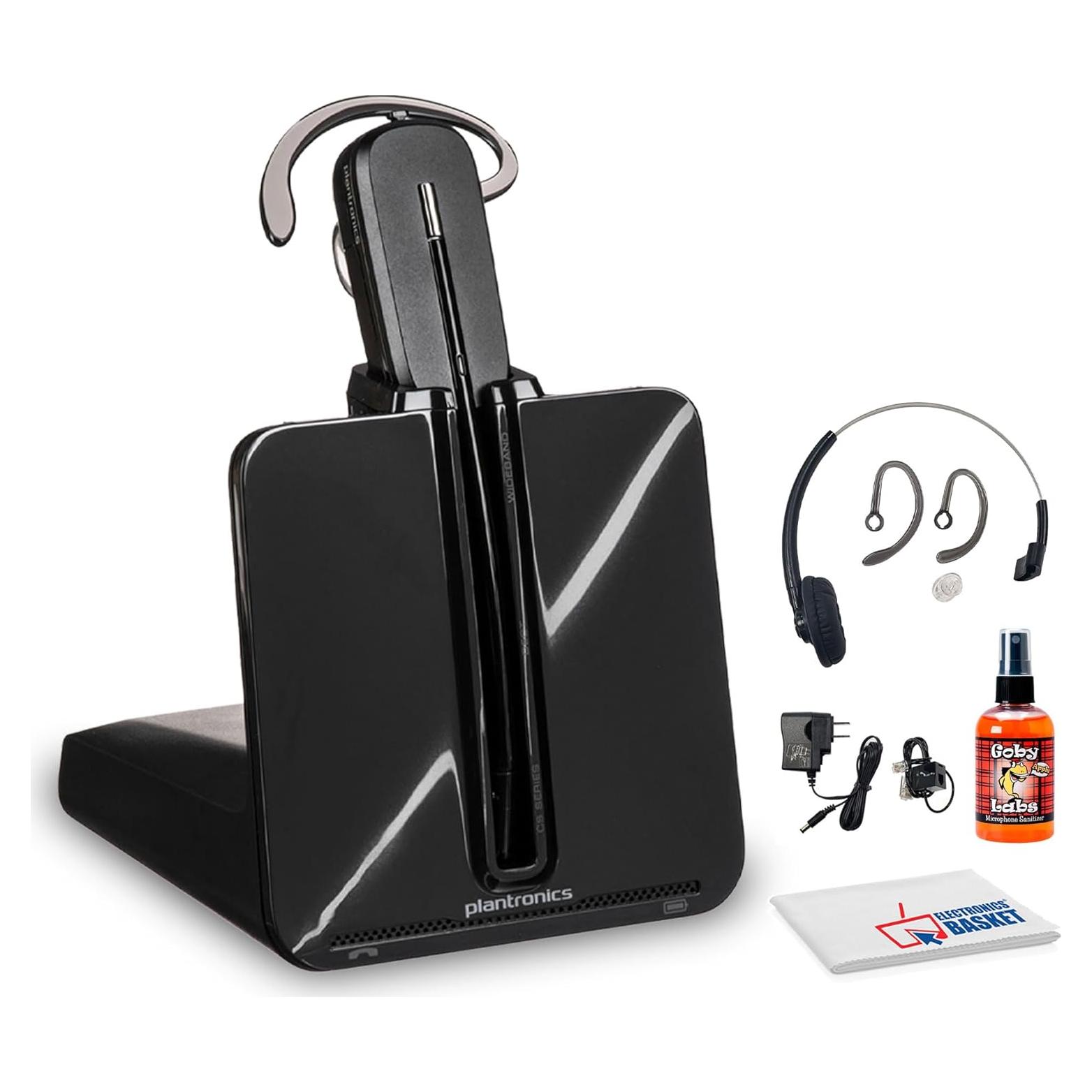 Auricular Inalámbrico DECT Poly Plantronics CS540 - Un Solo Oído - Convertible - Micrófono con Cancelación de Ruido