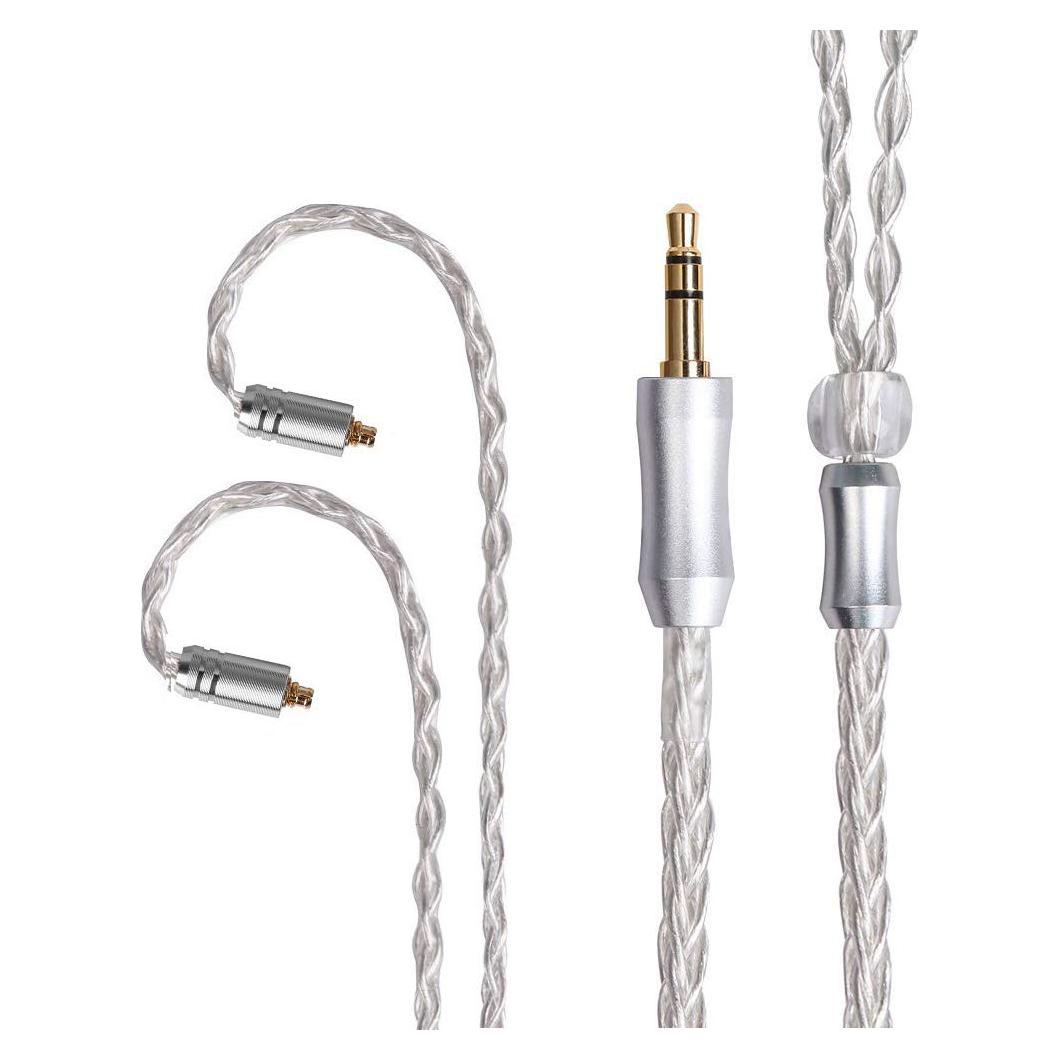 Cable de Reemplazo de Auriculares FEDAI MMCX 1.2m Plata