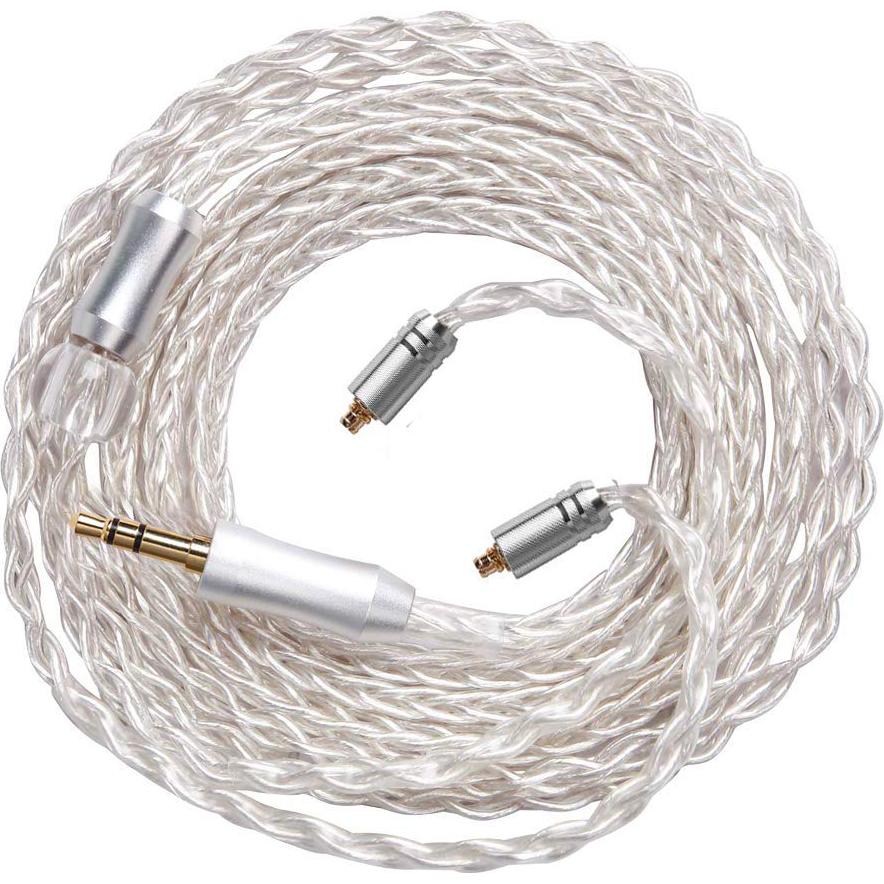 Cable de Reemplazo de Auriculares FEDAI MMCX 1.2m Plata