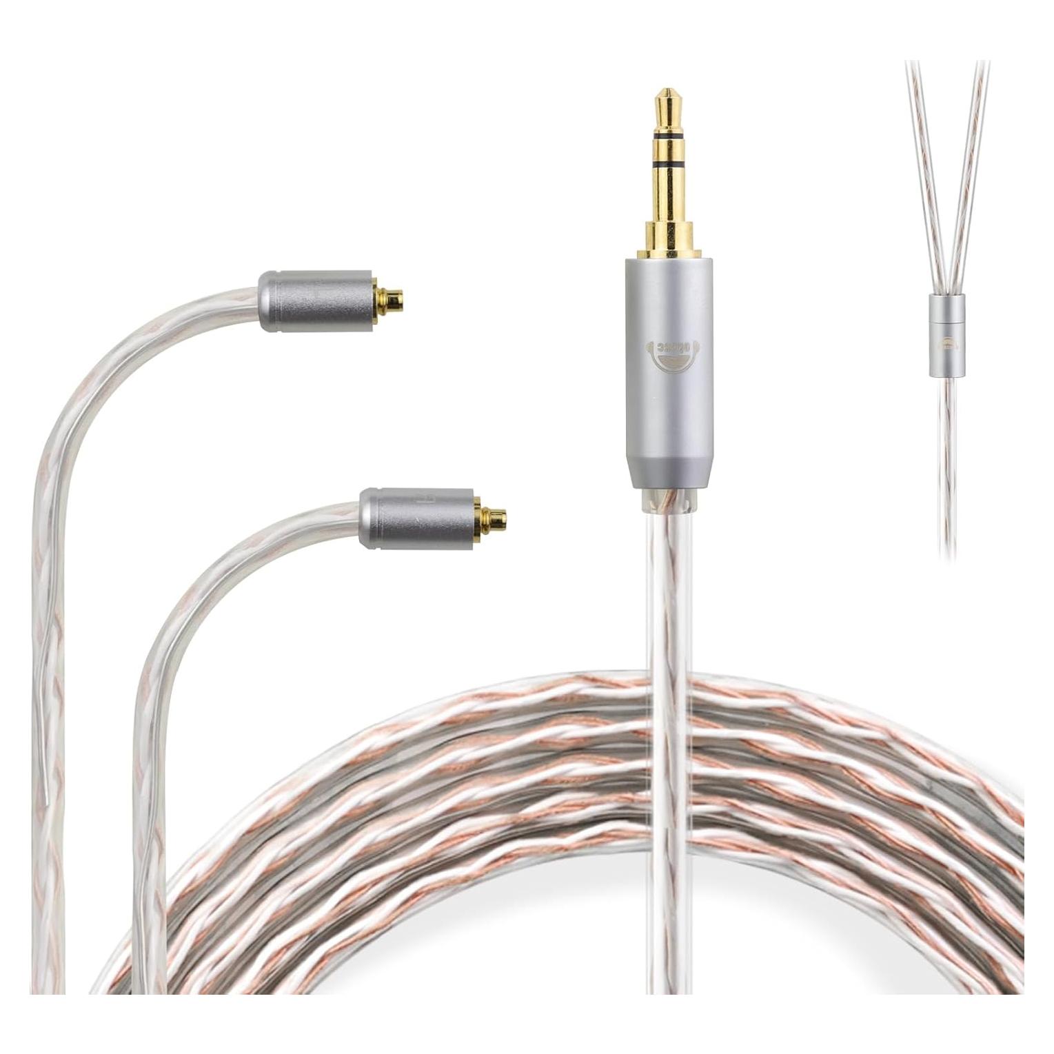 Cable de Actualización OKCSC 4 Núcleos MMCX a 3.5MM 1.2M