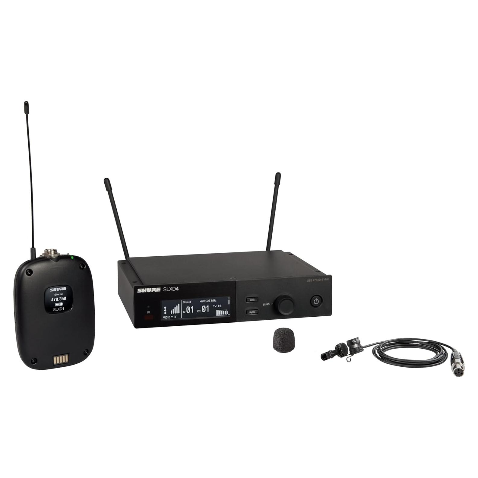 Sistema de micrófono inalámbrico Shure SLXD124/85M - Combo SM58 y WL185M