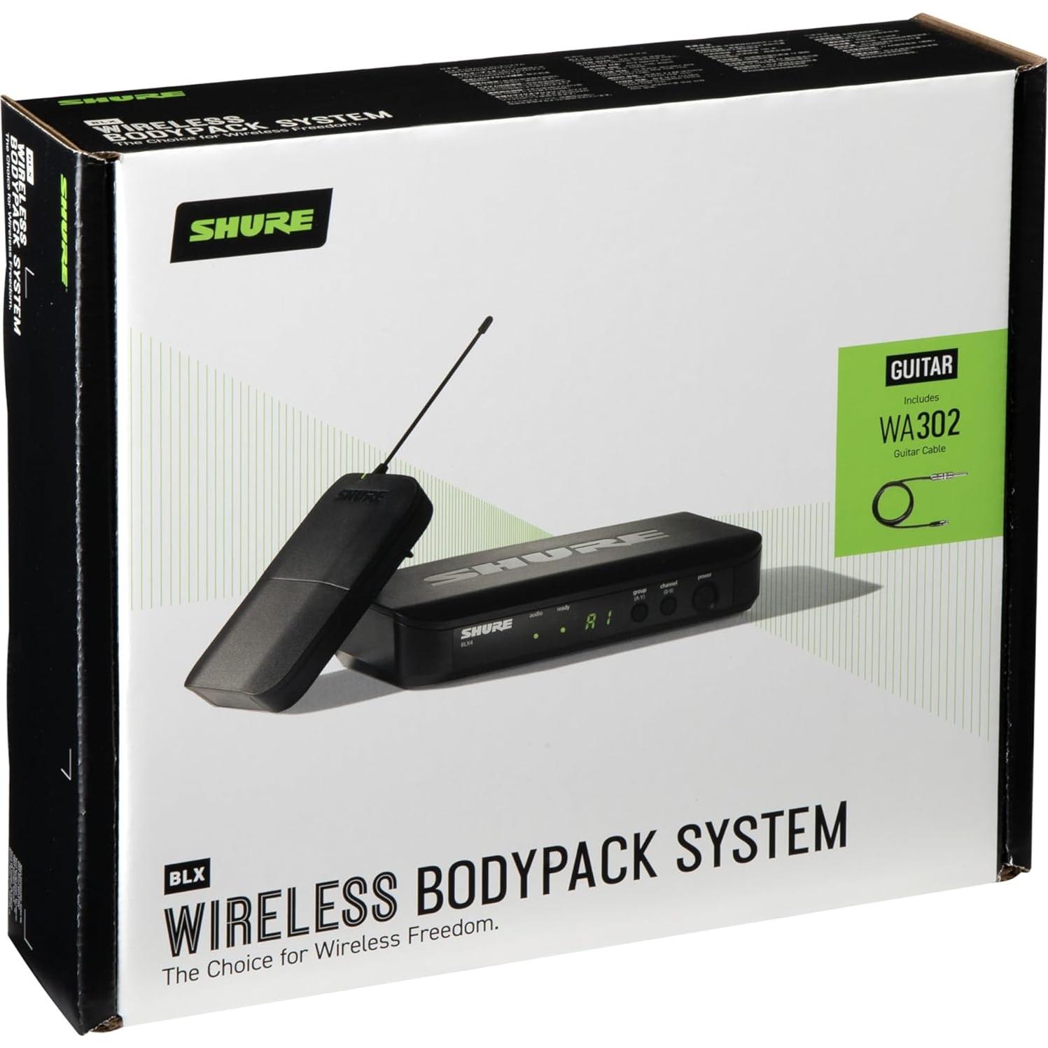 Sistema Inalámbrico para Guitarra Shure BLX14 - Banda H10