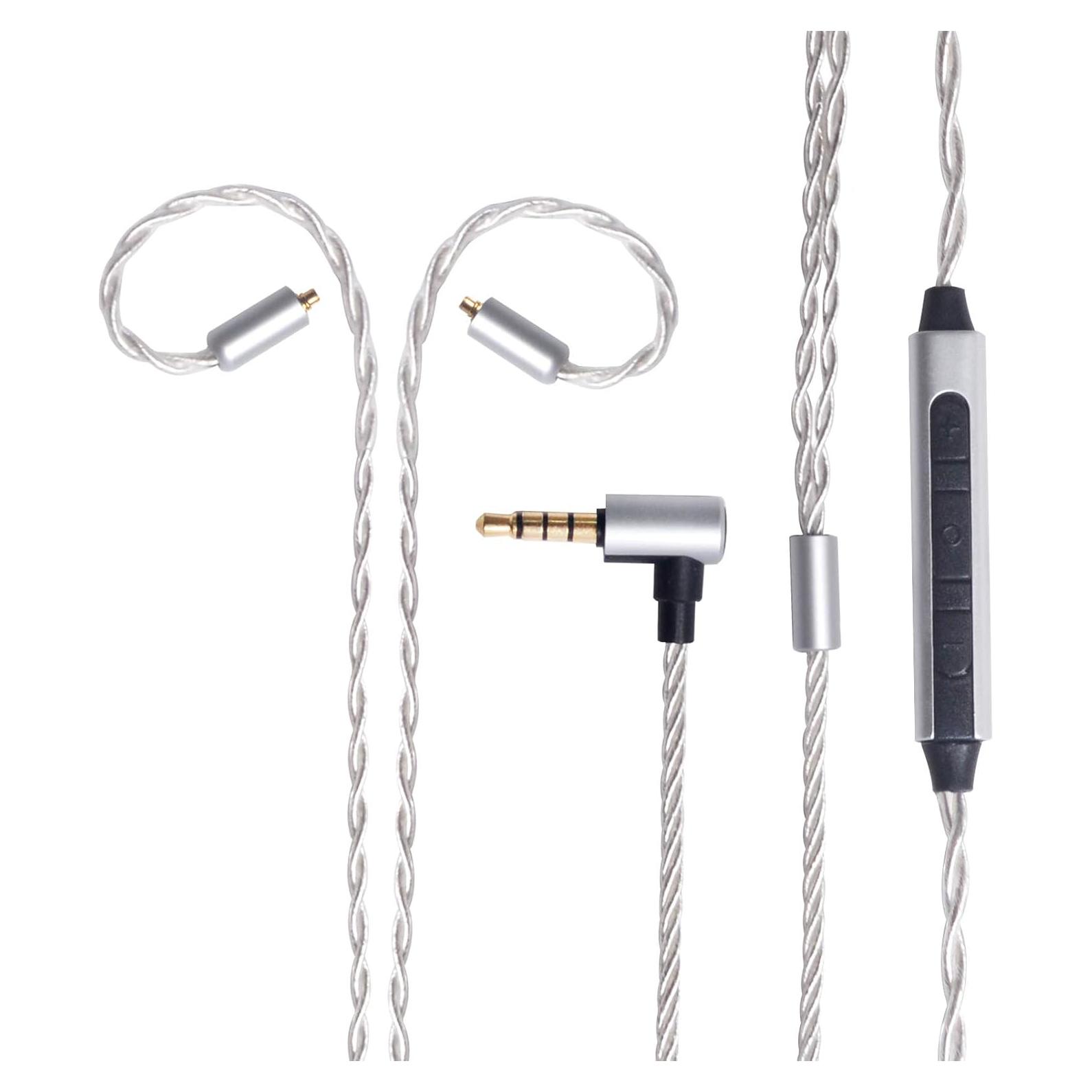 Cable de Reemplazo MMCX okcsc para Auriculares con Micrófono