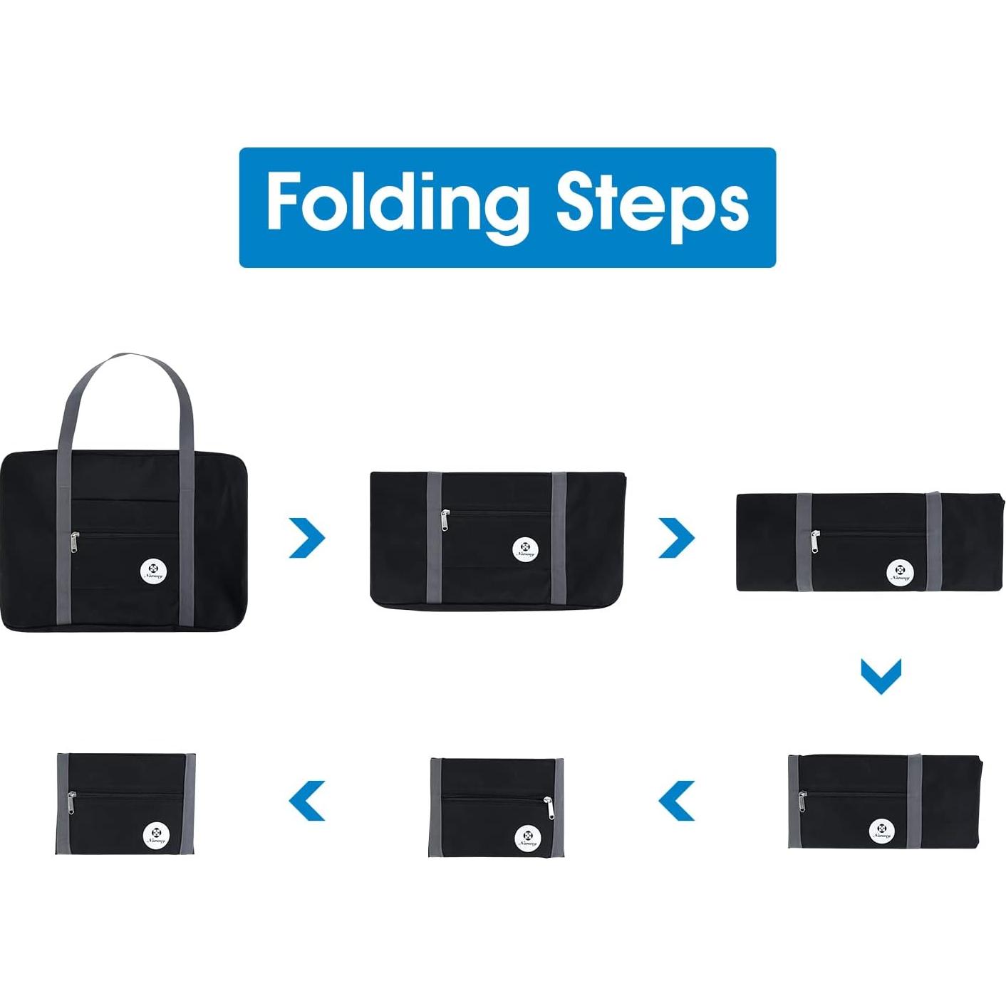 Bolsa de Viaje Plegable Narwey 45x36x20 cm Resistente al Agua