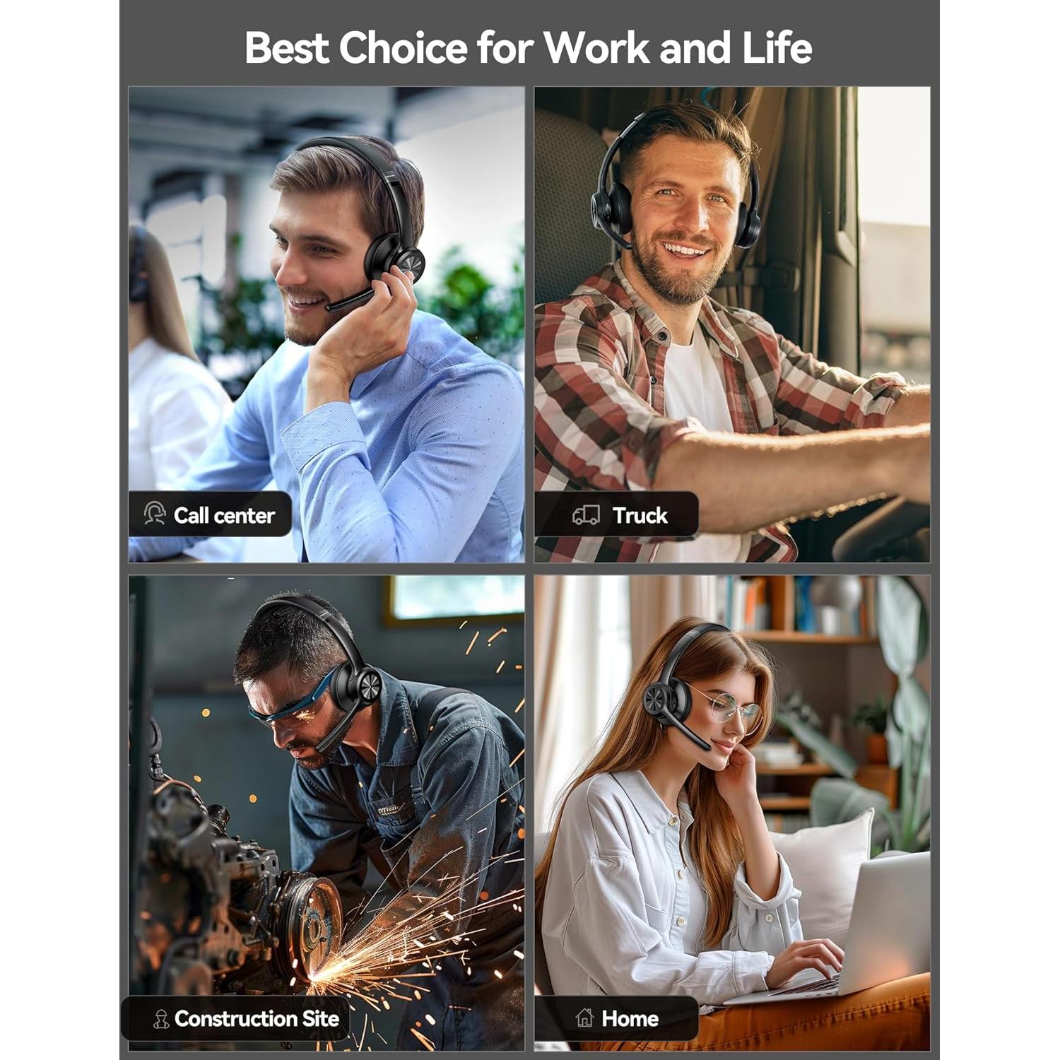 Auriculares Inalámbricos TECKNET TK-HS012 Bluetooth 5.2 50H