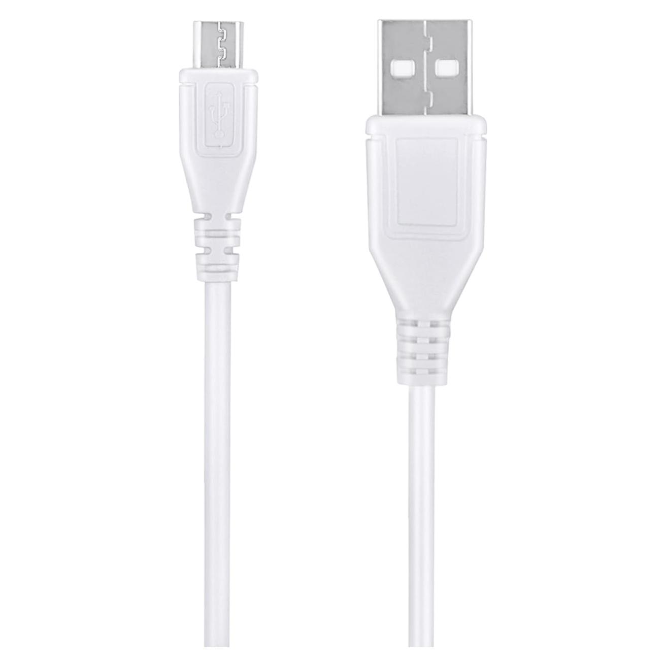 Cable de Carga Micro USB 1m Blanco para Auriculares Cowin E7 Max
