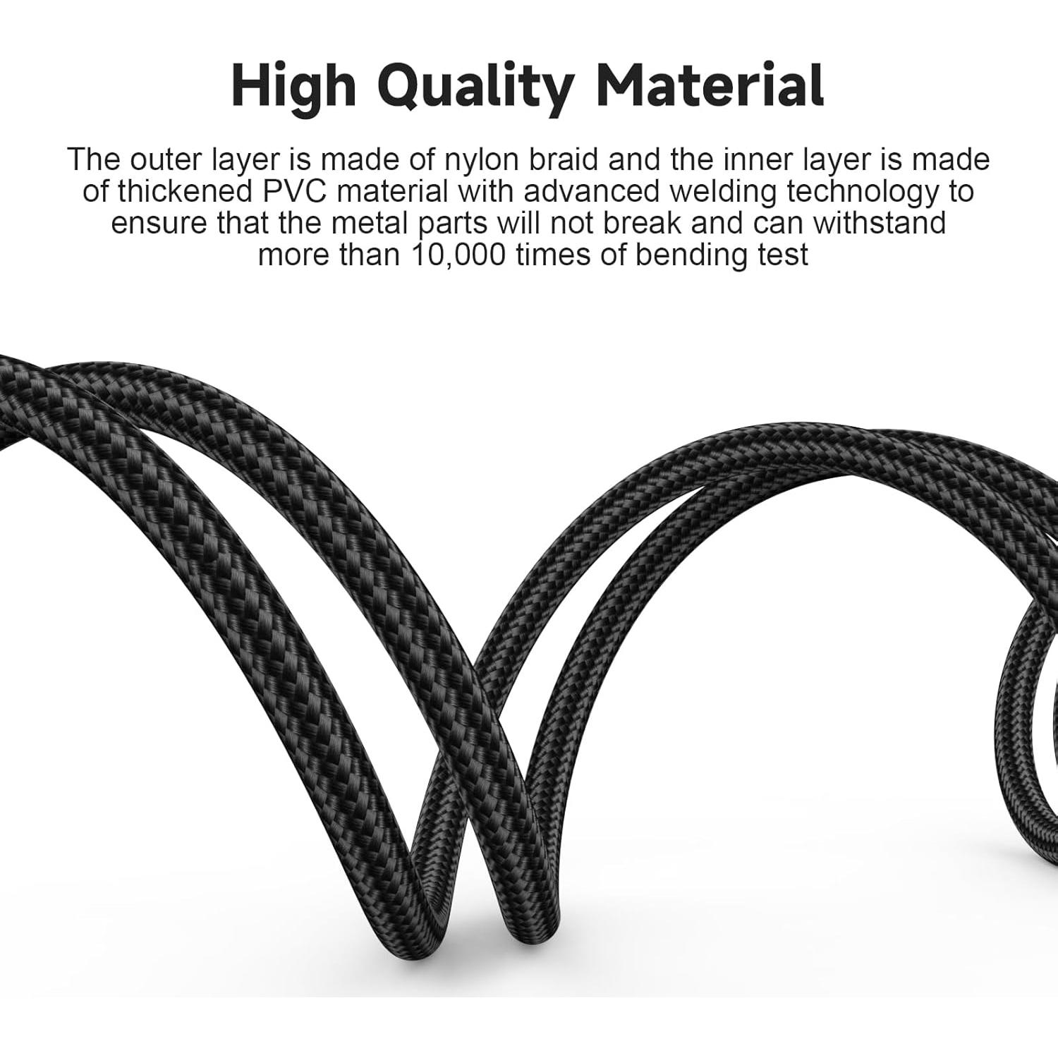 Cable de Extensión para Auriculares Zosvoses 2m con Control de Volumen