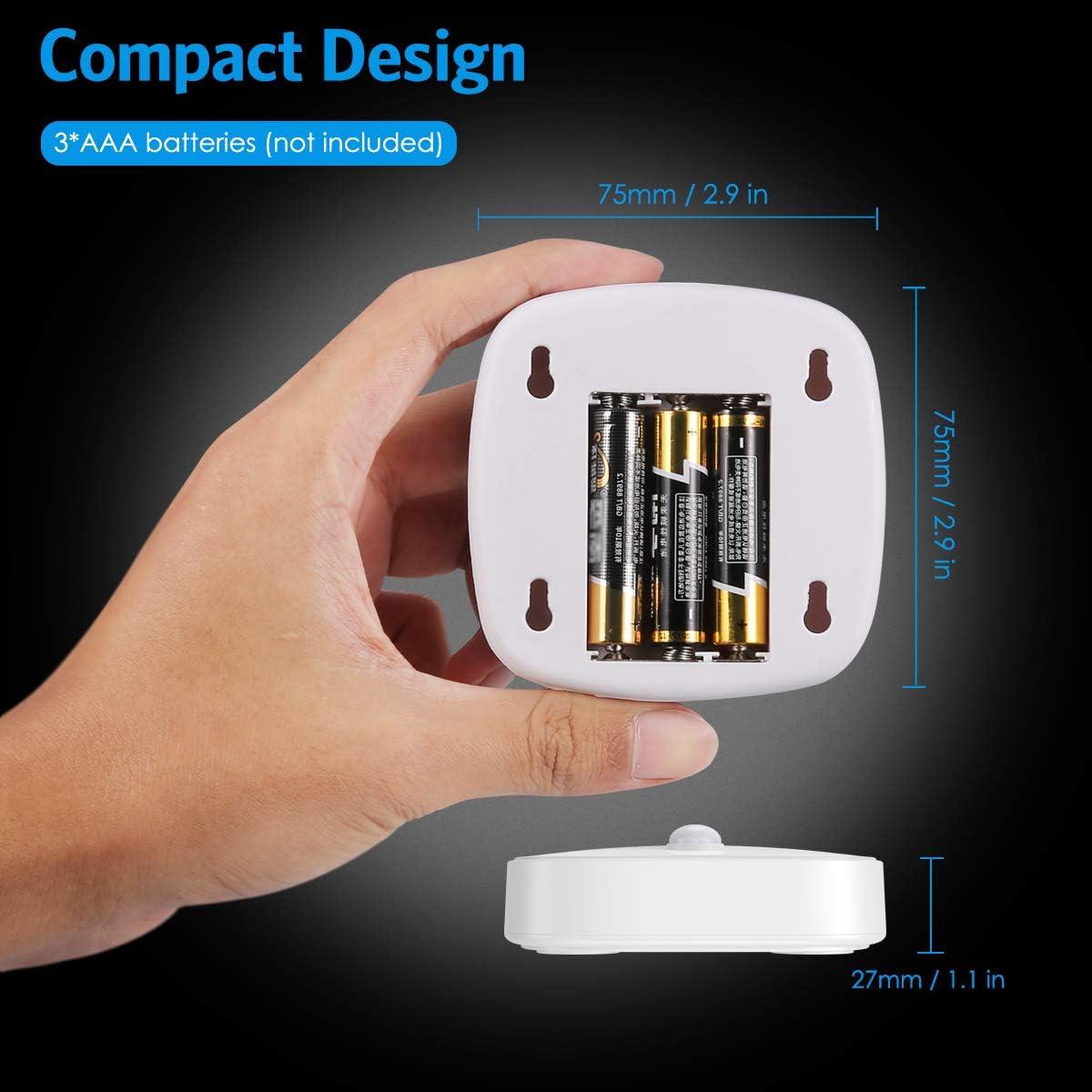 Luz de Sensor de Movimiento AMIR LED 3 Piezas Blanca