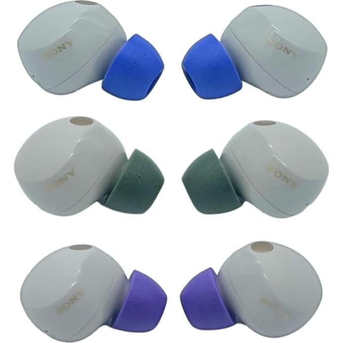 Almohadillas de espuma Comply para auriculares Sony - 3 pares, Grande, Azul