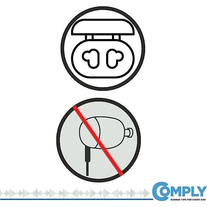 Almohadillas de espuma Comply para auriculares Sony - 3 pares, Grande, Azul