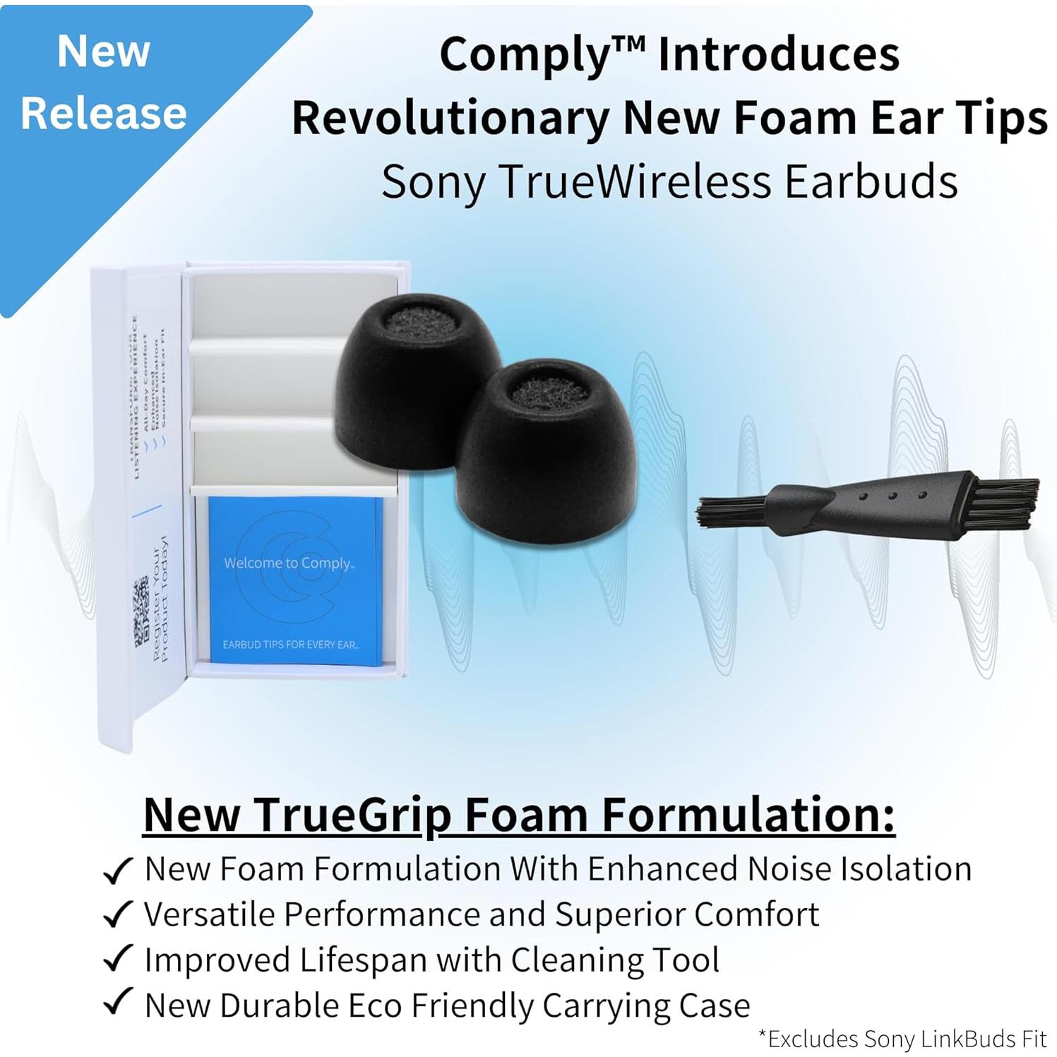 Puntas de Auriculares Comply TrueGrip para Sony - 3 Pares Pequeños