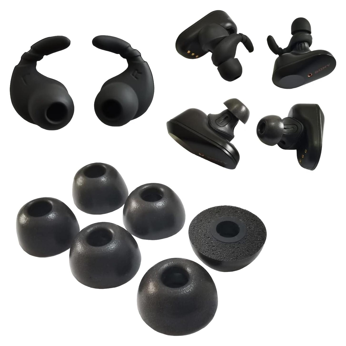 Puntas de oído de espuma con memoria Luckvan para Sony WF-1000XM4