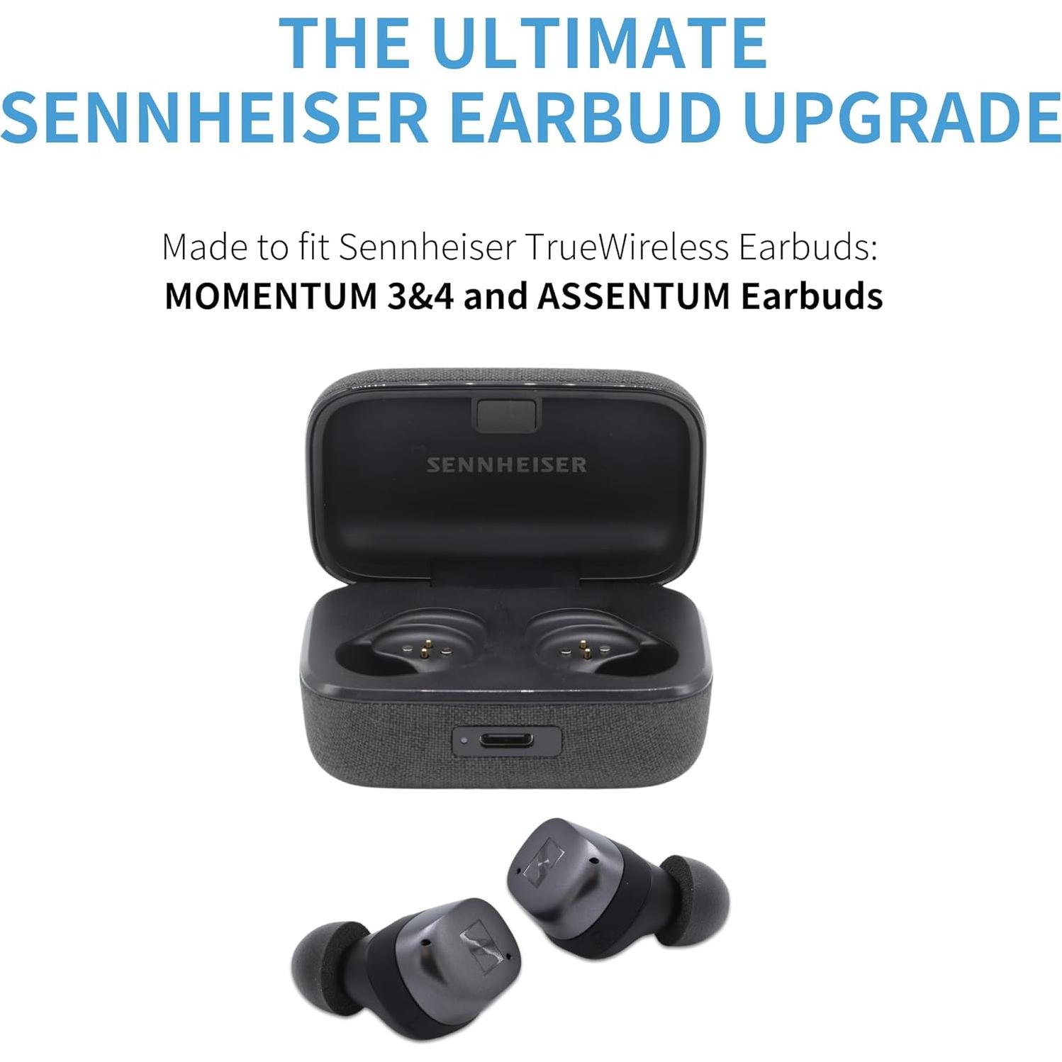 Puntas de Auricular Comply TrueGrip para Sennheiser Momentum 3, 4 - 3 Pares