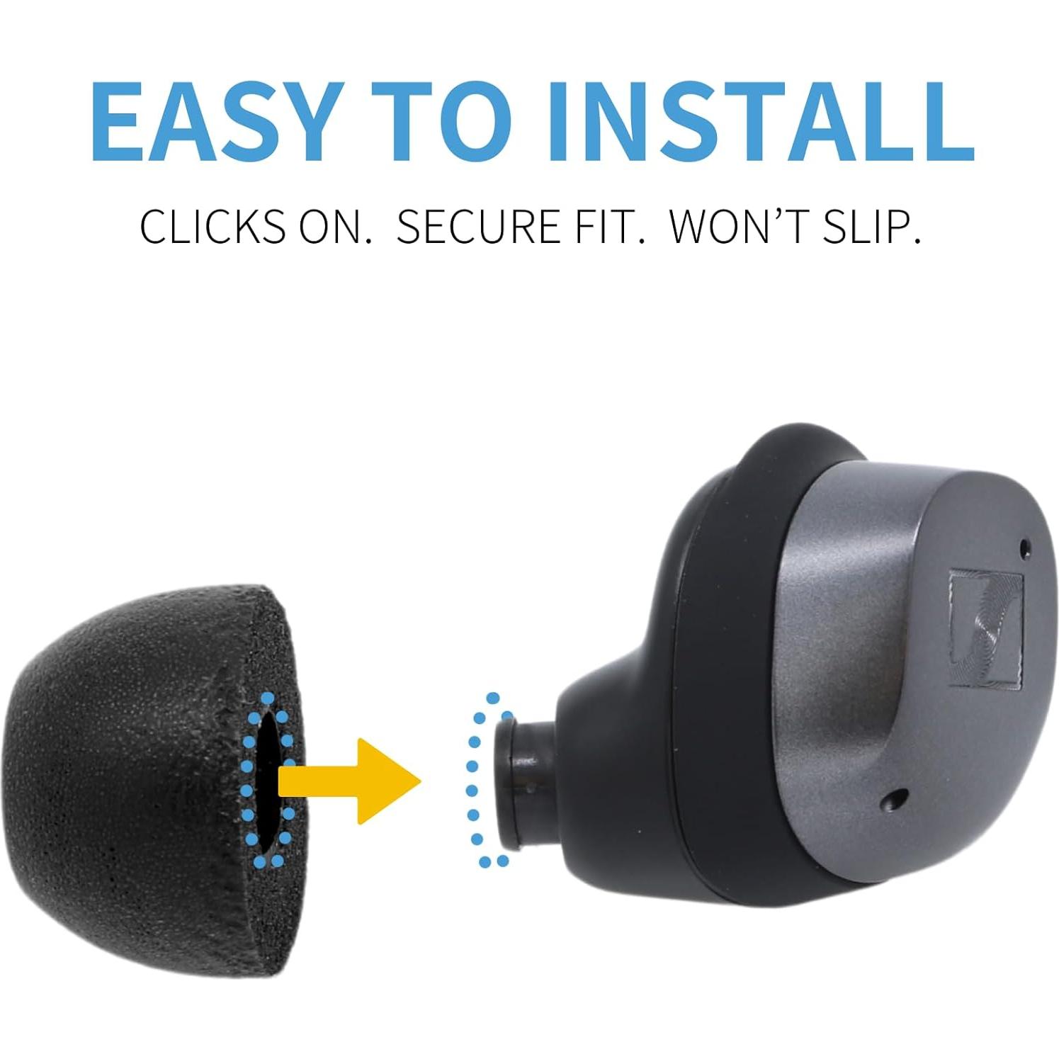 Puntas de Auricular Comply TrueGrip para Sennheiser Momentum 3, 4 - 3 Pares