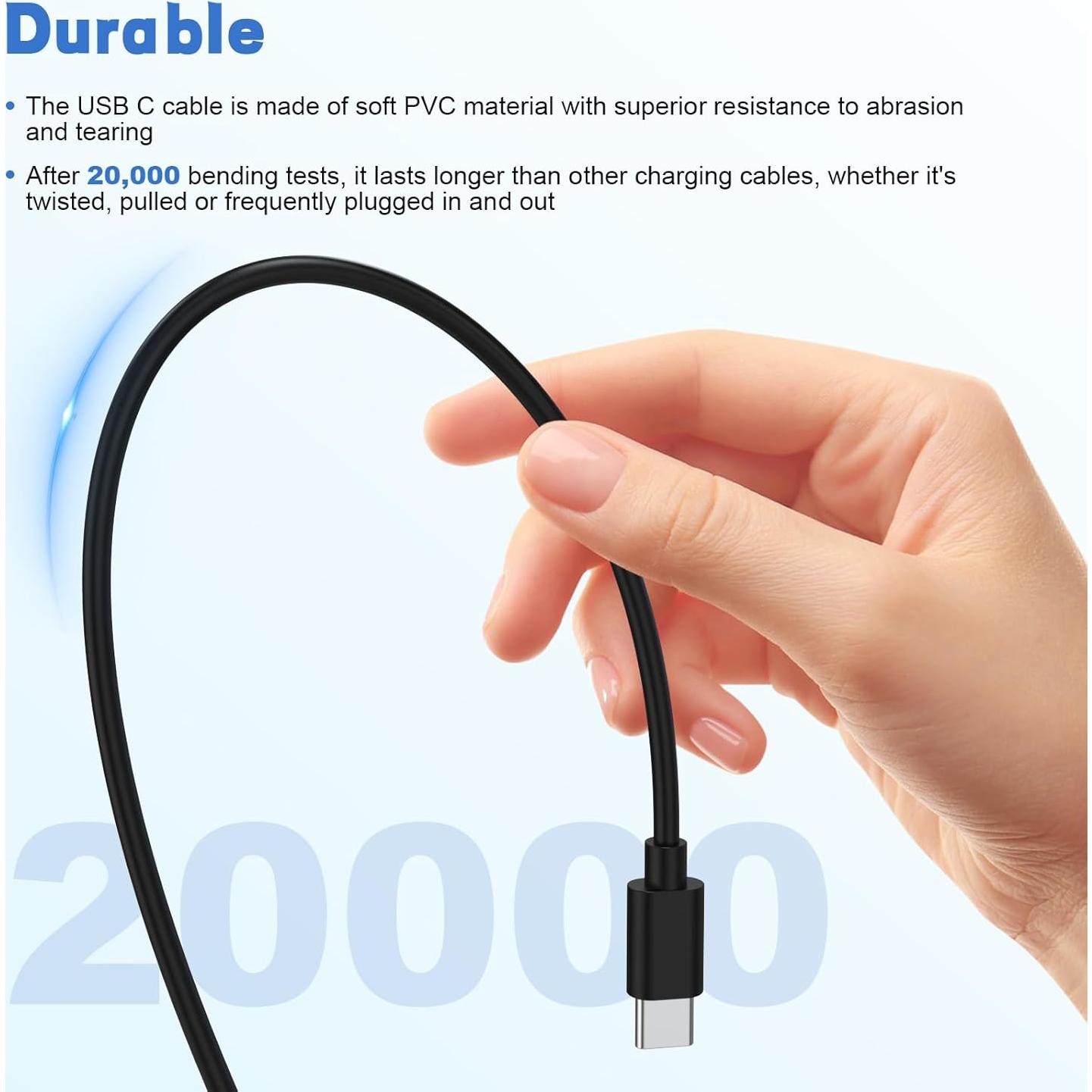 Cable USB C 1.5m Gneinour para Auriculares Bose Sport y QC45