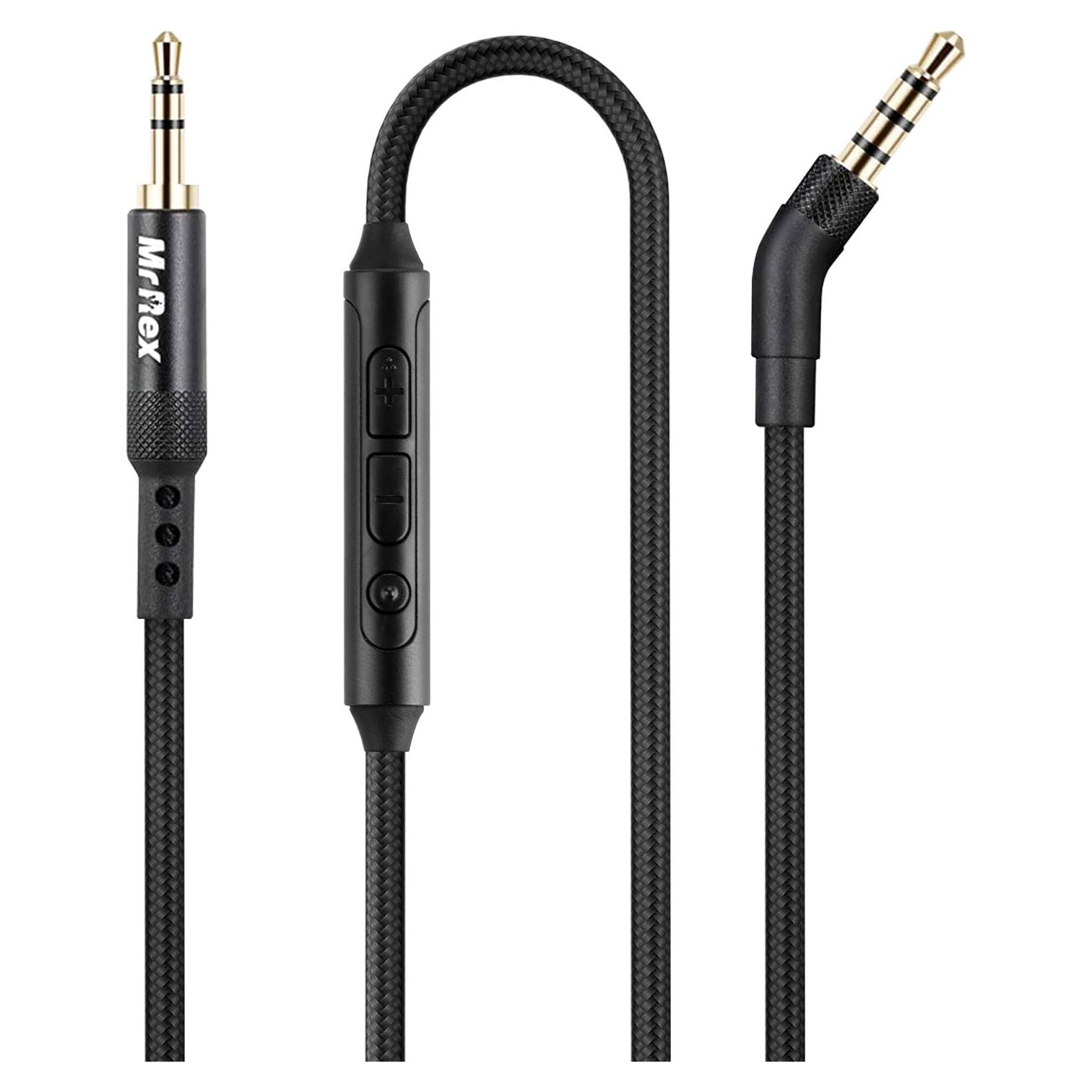 Cable de audio 2m Mr Rex 2.5mm a 3.5mm con micrófono