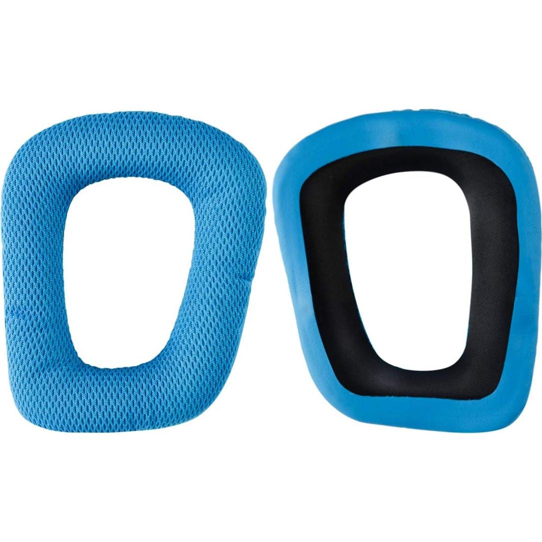 Almohadillas de Reemplazo Geekria para Logitech G430 G930 Azul