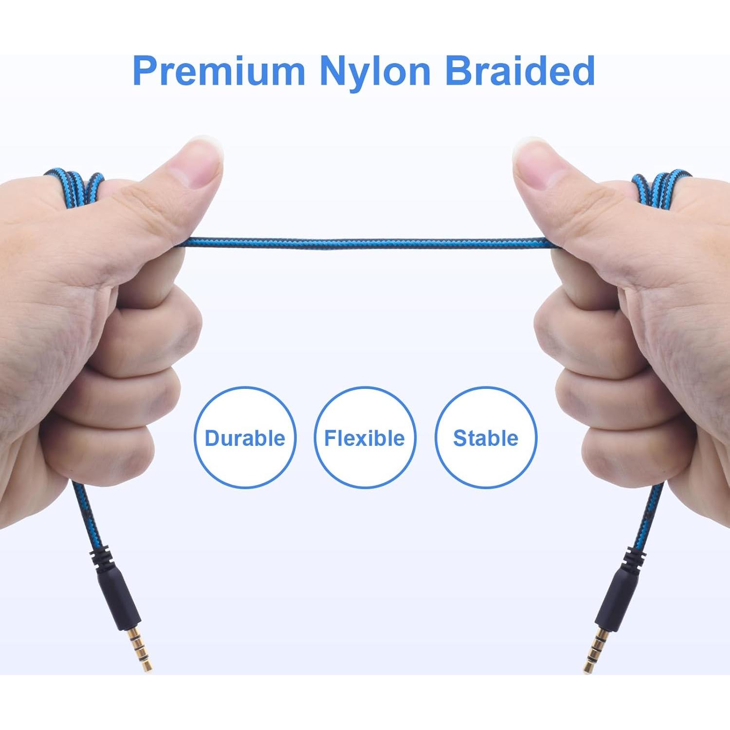 Cable de Auriculares Gaming Lusgawer AW510H 1.98m Azul