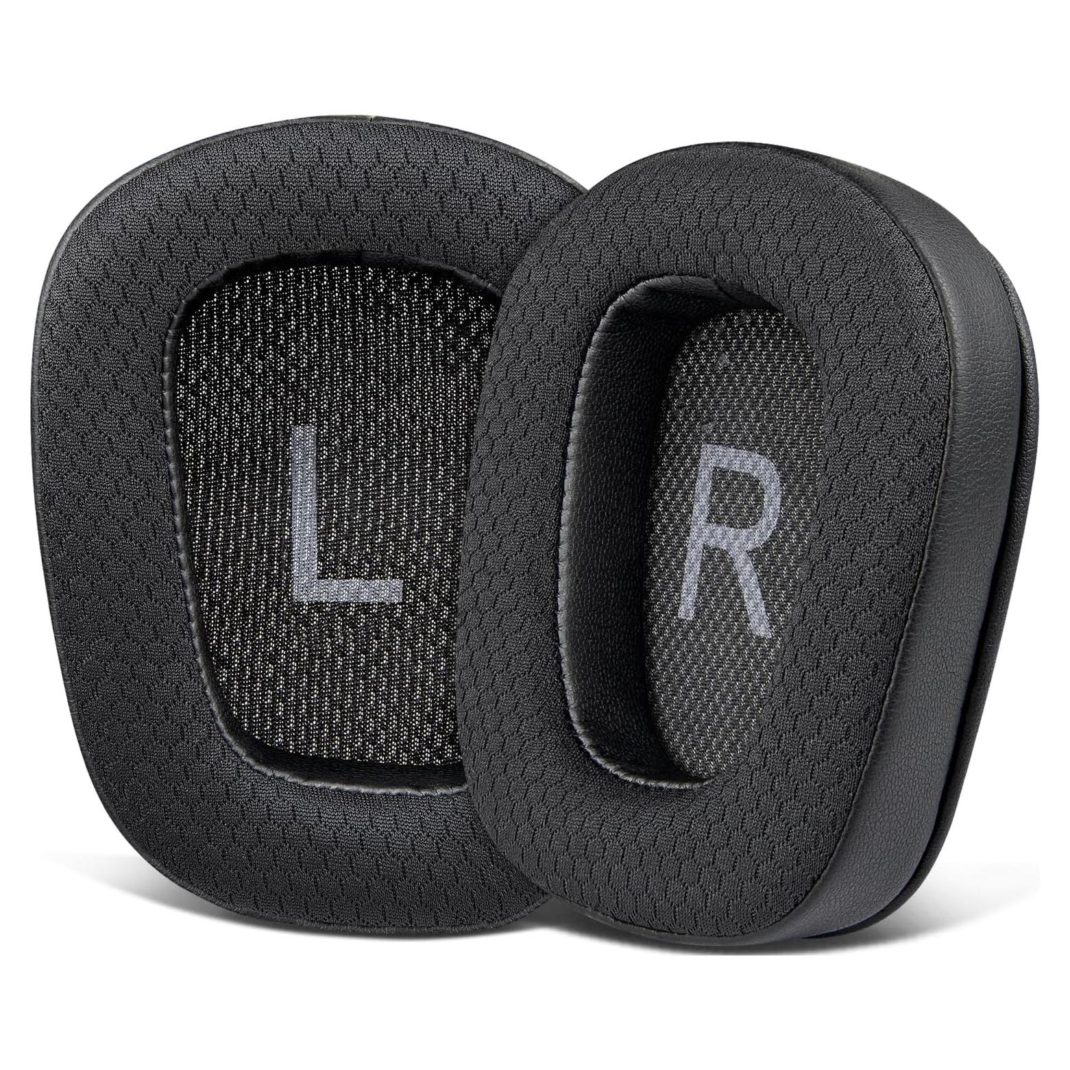 Almohadillas de Reemplazo SOULWIT para Auriculares Logitech G35 G933 G430 - Negro