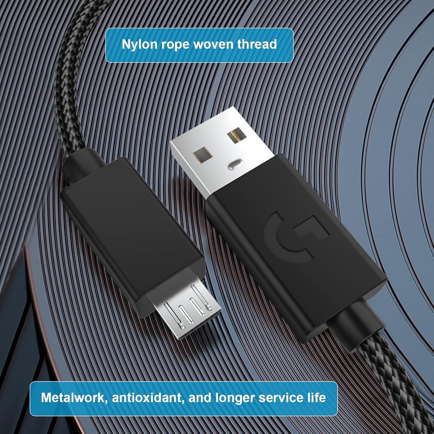 Cable de carga y audio Micro USB 2m Koffmon para Logitech G633/G933