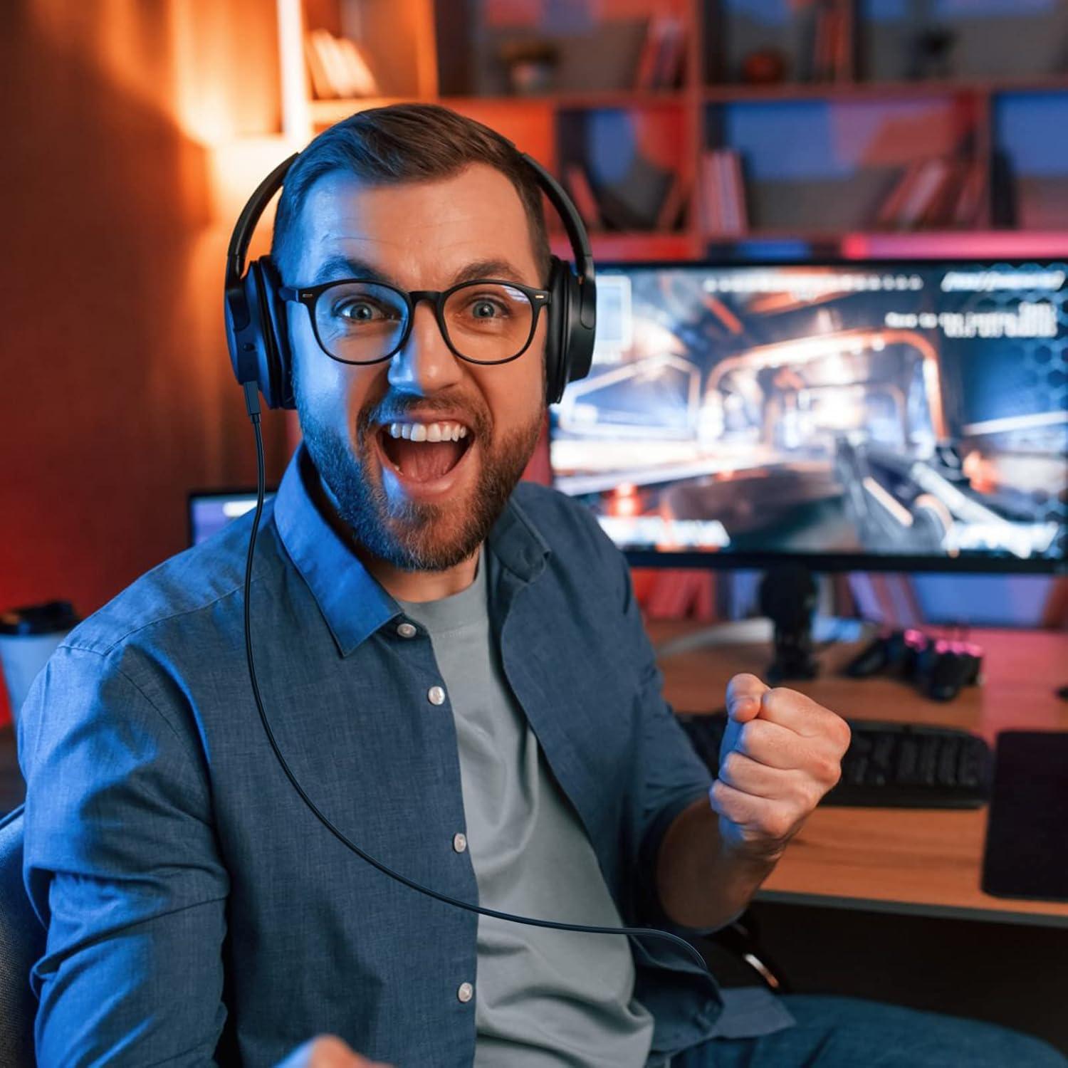 Cable de carga y audio Micro USB 2m Koffmon para Logitech G633/G933