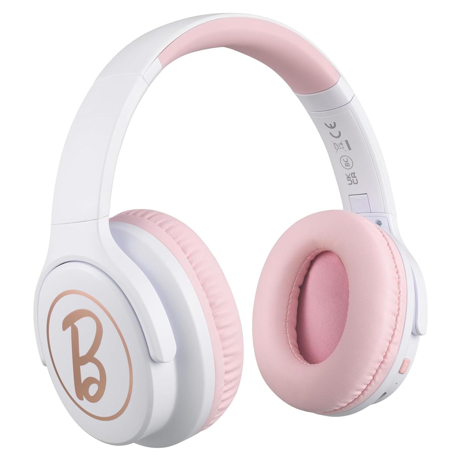 Auriculares Inalámbricos eKids Barbie con Micrófono - Bluetooth y Cable Aux