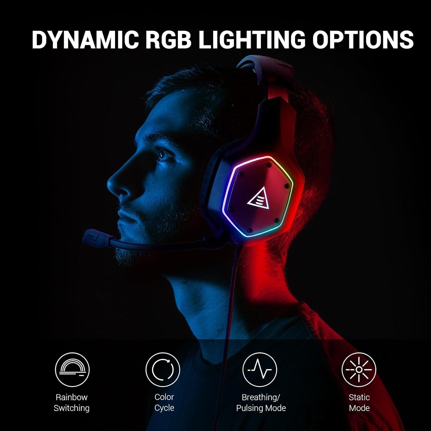 Auriculares de Juego EKSA E900 y E1000 V2 con Conector 3.5mm, USB y Tipo C