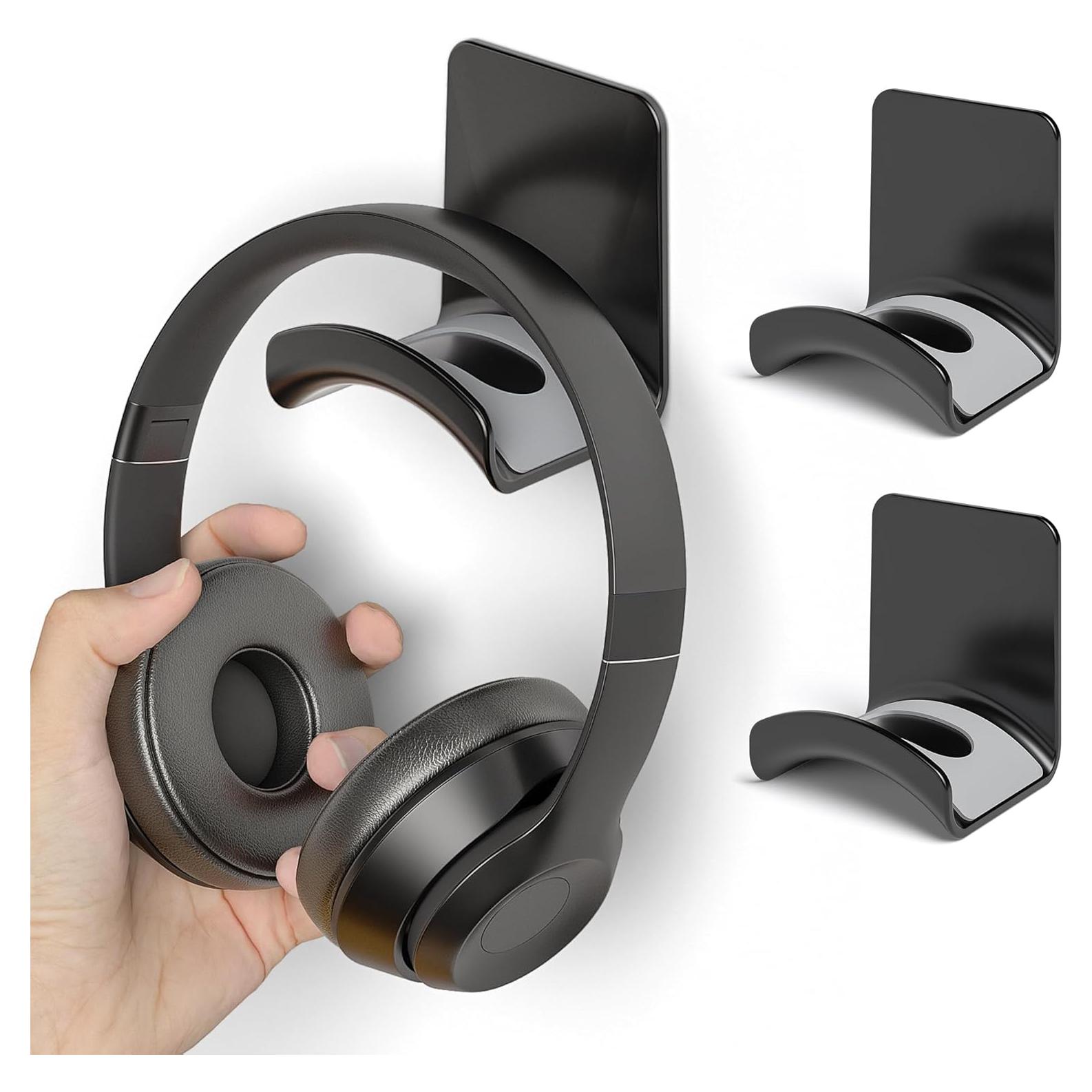 Soporte de Auriculares de Pared Liboer ZY88 - 2 Pcs Adhesivo