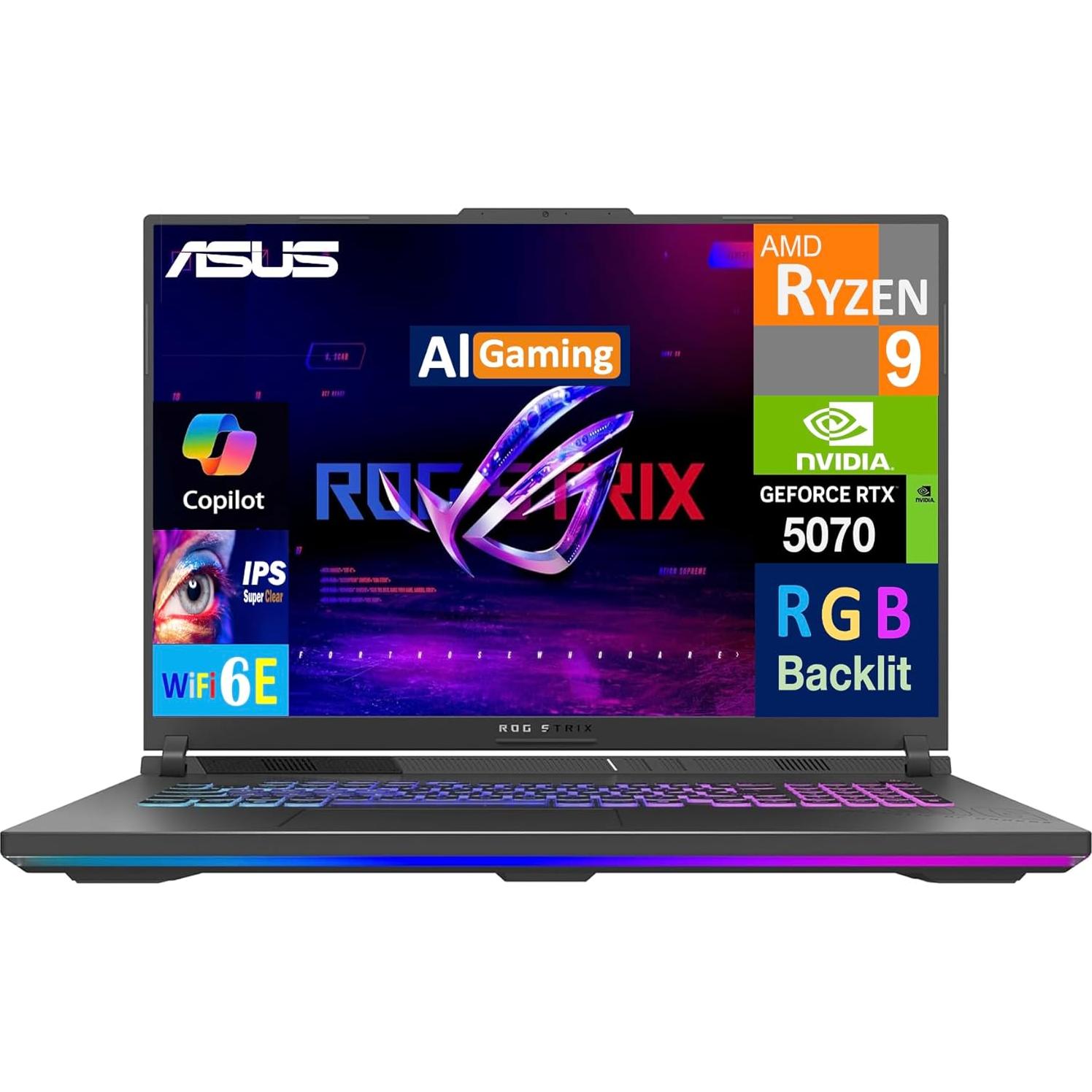 Laptop ASUS ROG Strix G18 18" WQXGA 240Hz Ryzen 9 16GB 2TB