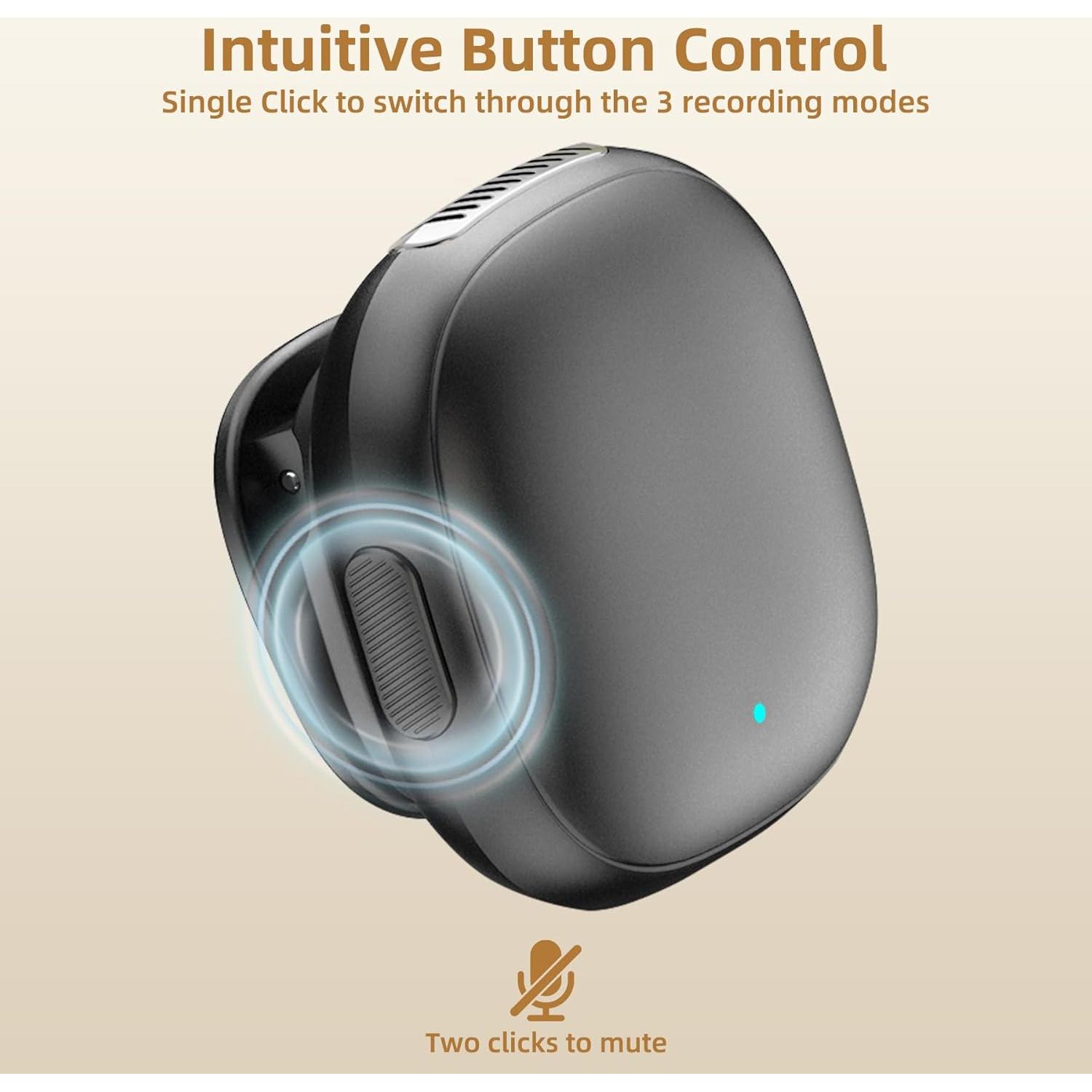 Micrófono Inalámbrico NoteVox Mini Go 2 USB C con Cancelación AI