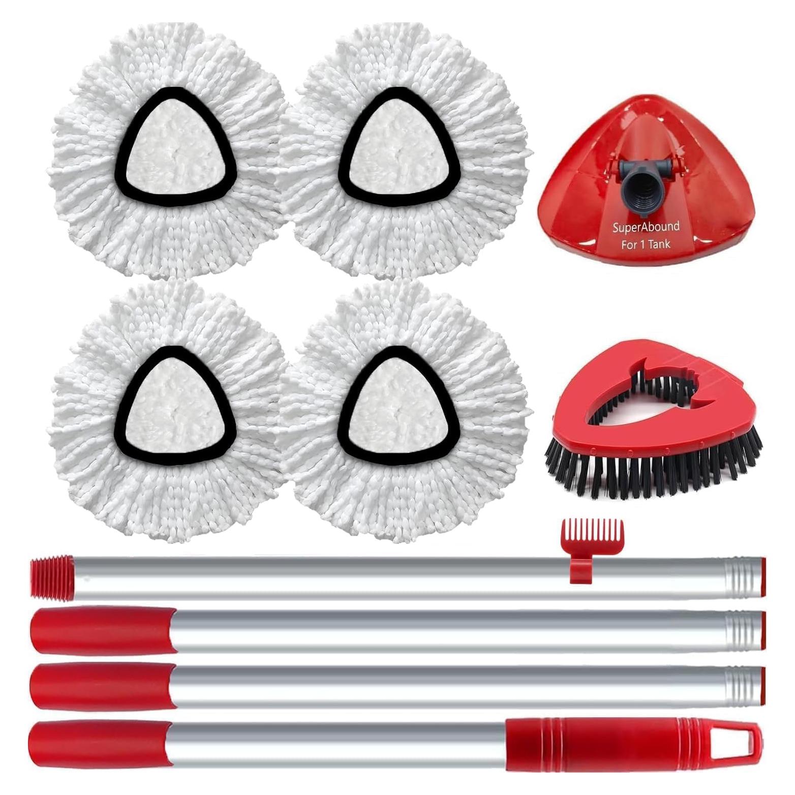 Juego de 4 Cabezas de Repuesto Mopas Giratorias O Cedar EasyWring